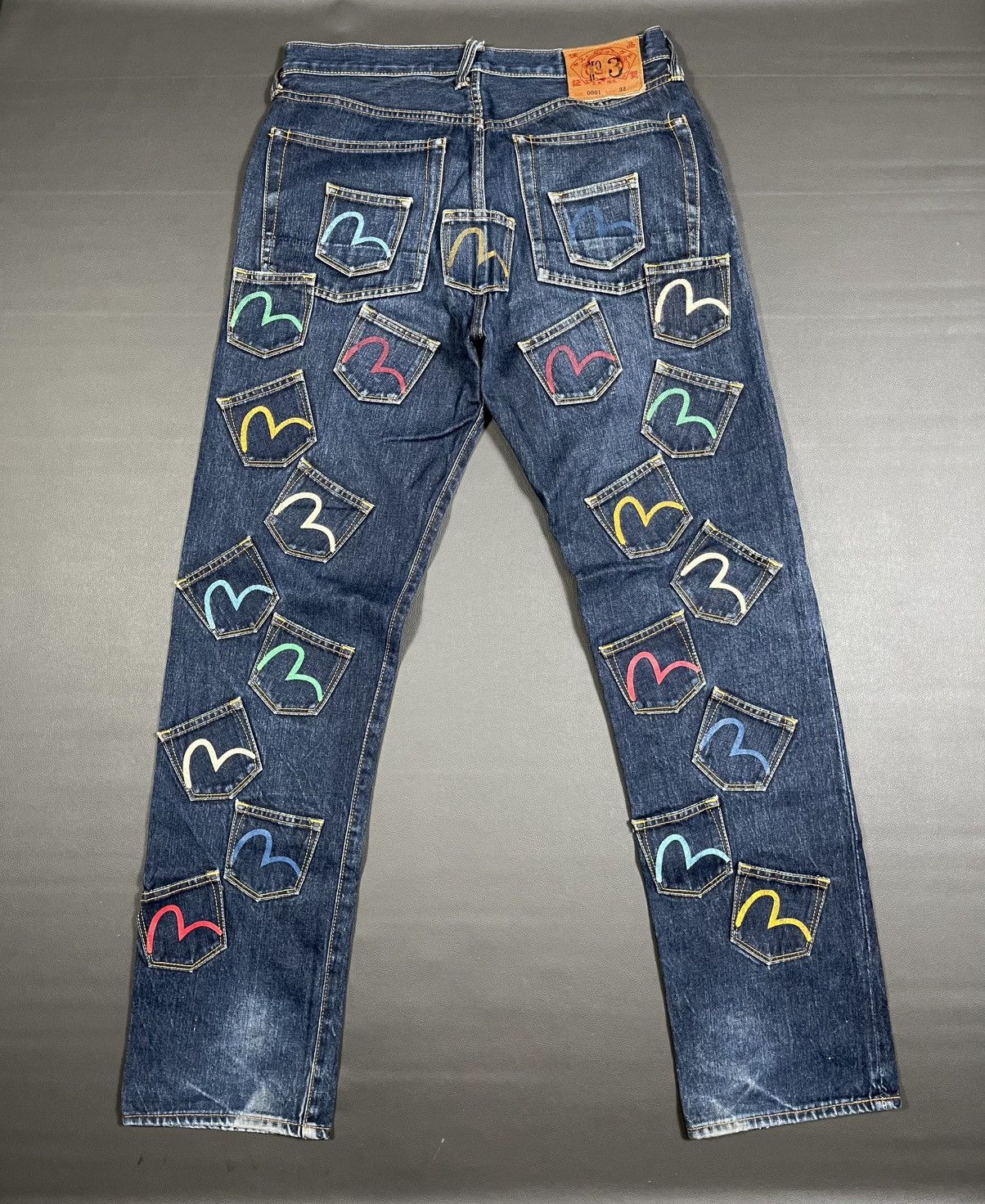 Evisu Evisu Multi Pocket Jeans Lot. 0001 Size US 33 - 1 Thumbnail