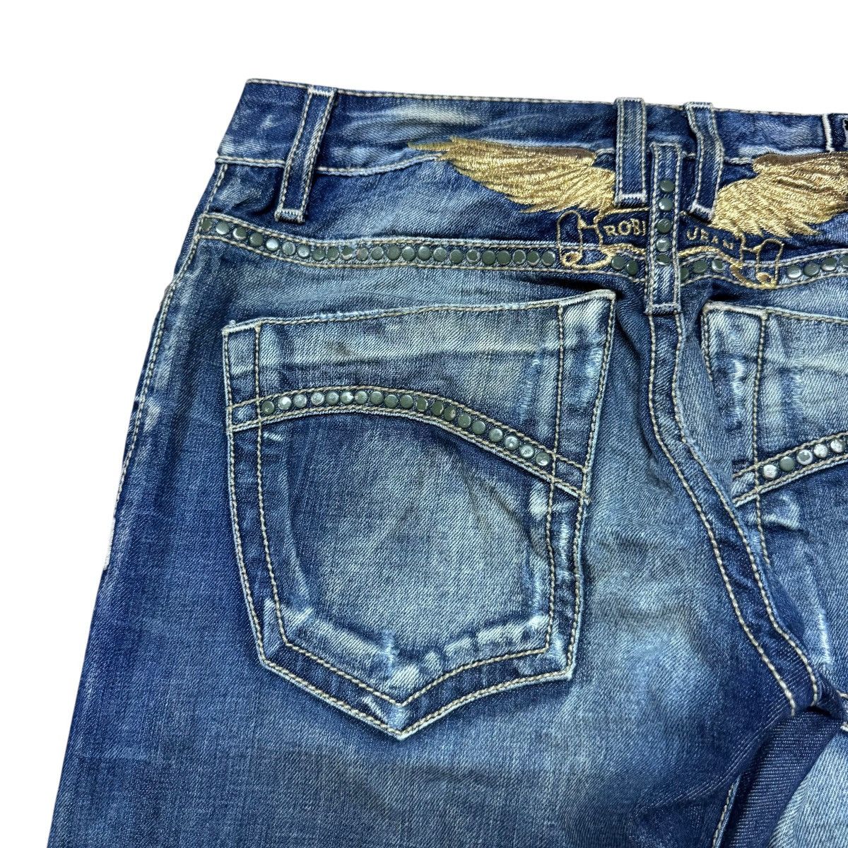 Robins Jeans Robins Jeans Denim Embroidery Jeans D5471GLD Size US 31 - 11 Thumbnail