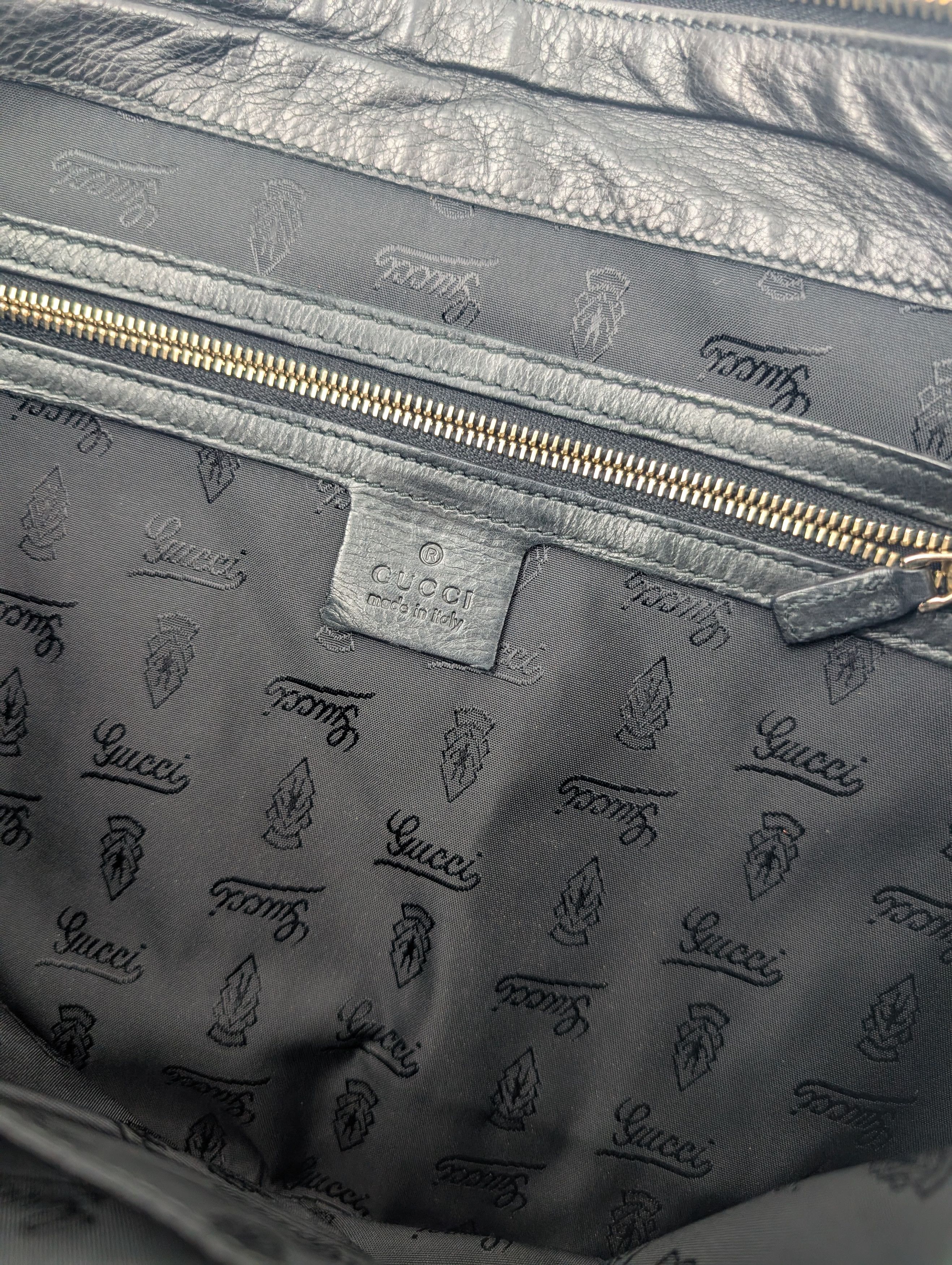 Gucci Gucci Black Leather Zip Clutch Size ONE SIZE - 5 Thumbnail