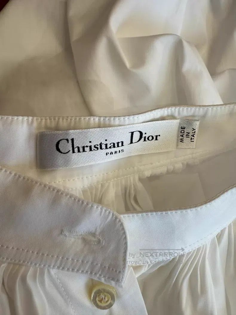 Dior Dior White little bee embroidered shirt Size XS / US 0-2 / IT 36-38 - 4 Thumbnail