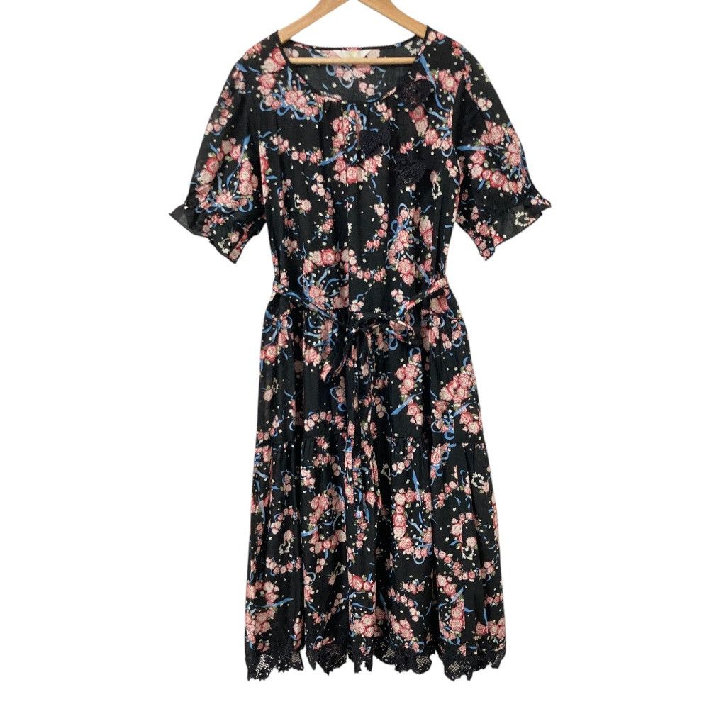 Other Other PINK HOUSE Rose Print Midi Dress Textile Dresses A2103FA652 DUTY FREE for USA Size ONE SIZE - 1 Thumbnail