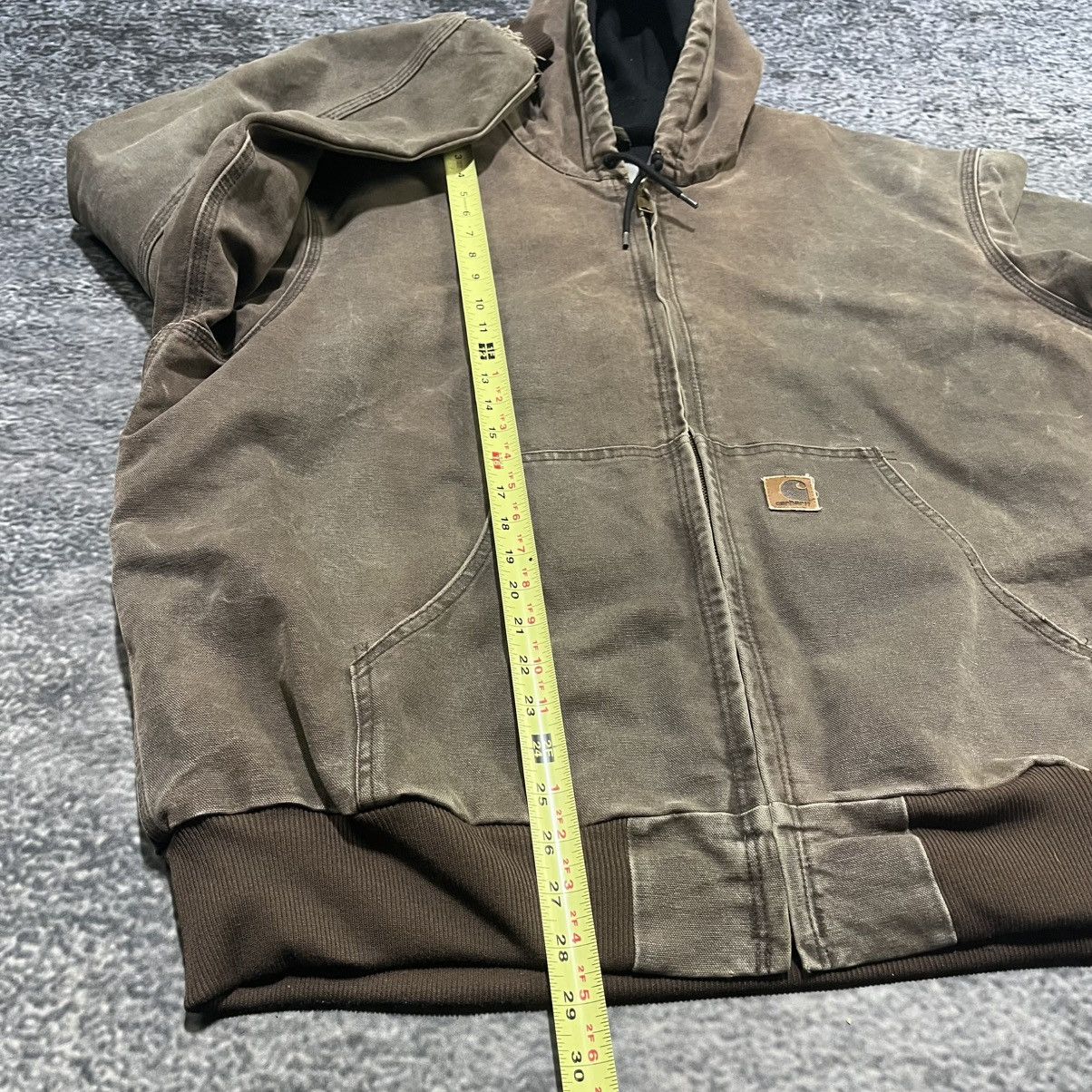 Carhartt VINTAGE CARHARTT BROWN FADED DISTRESSED HOODED JACKET XXL Size US XXL / EU 58 / 5 - 14 Thumbnail