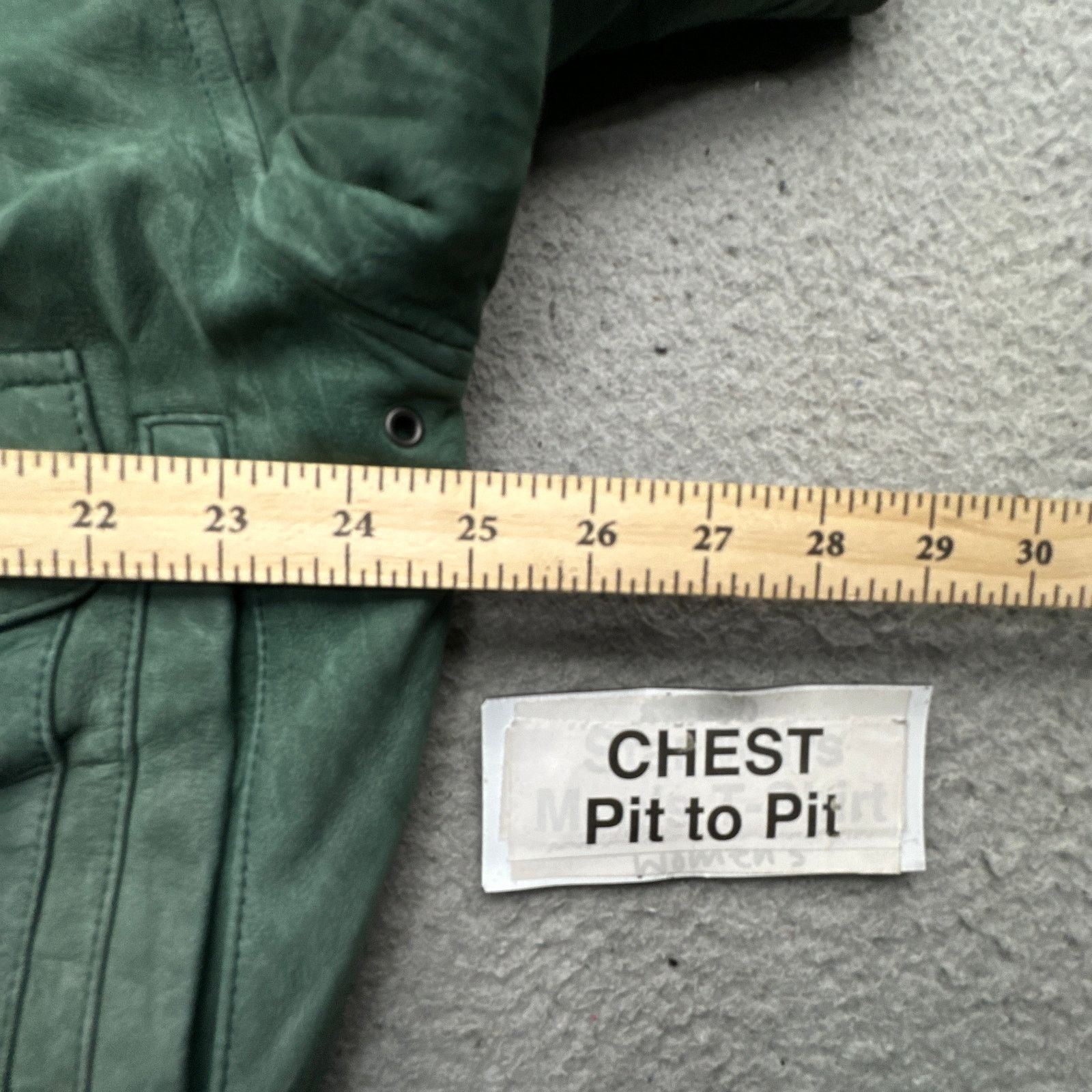 Other Vintage International Leather Green Bomber Jacket Large Size US L / EU 52-54 / 3 - 6 Thumbnail