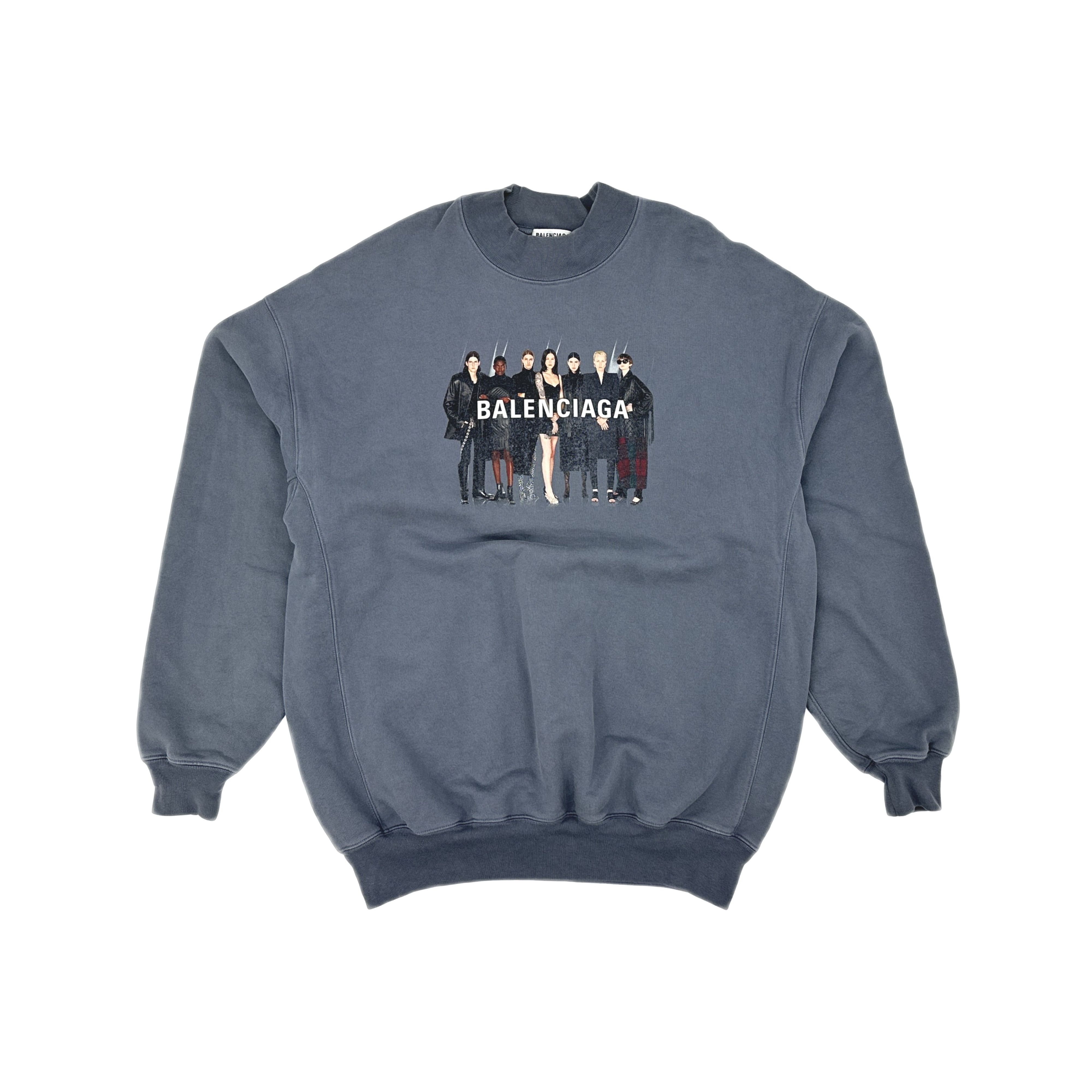 Balenciaga Balenciaga Portrait Graphic Sweatshirt S Size US S / EU 44-46 / 1 - 1 Thumbnail
