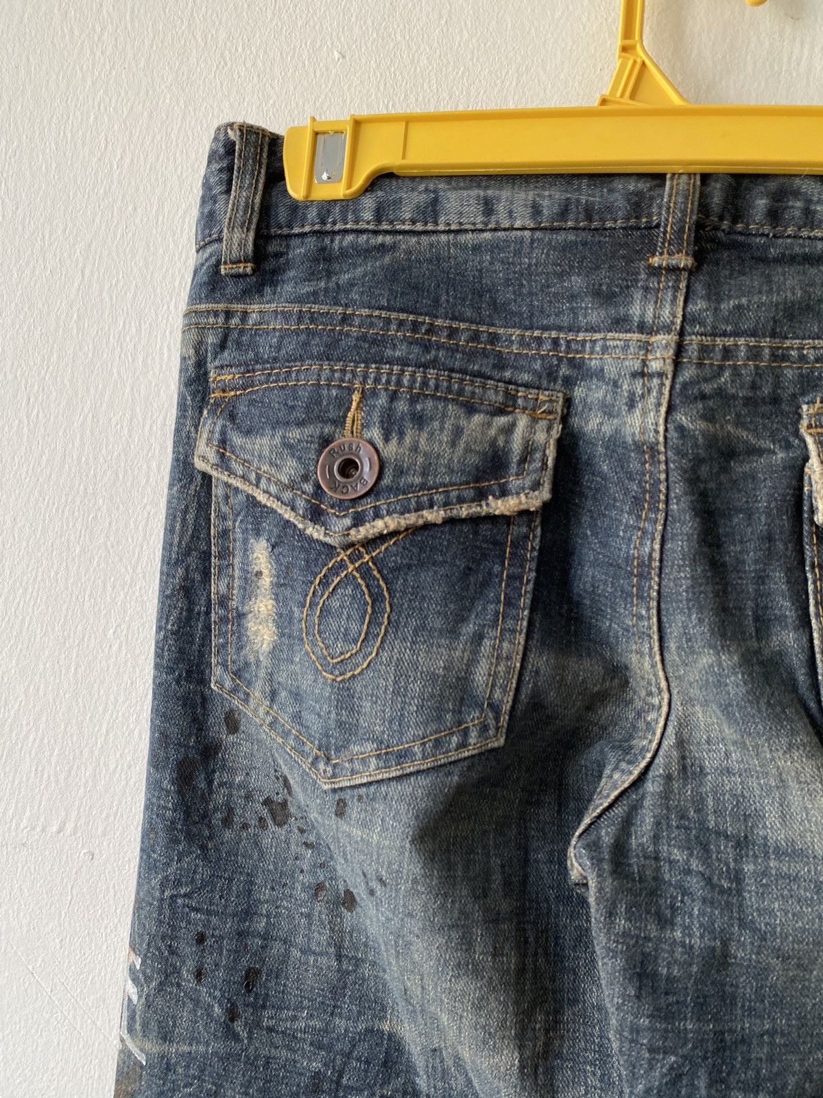 Japanese Brand Japanese Brand Back Rush Flare Distressed Denim Size US 29 - 14 Thumbnail