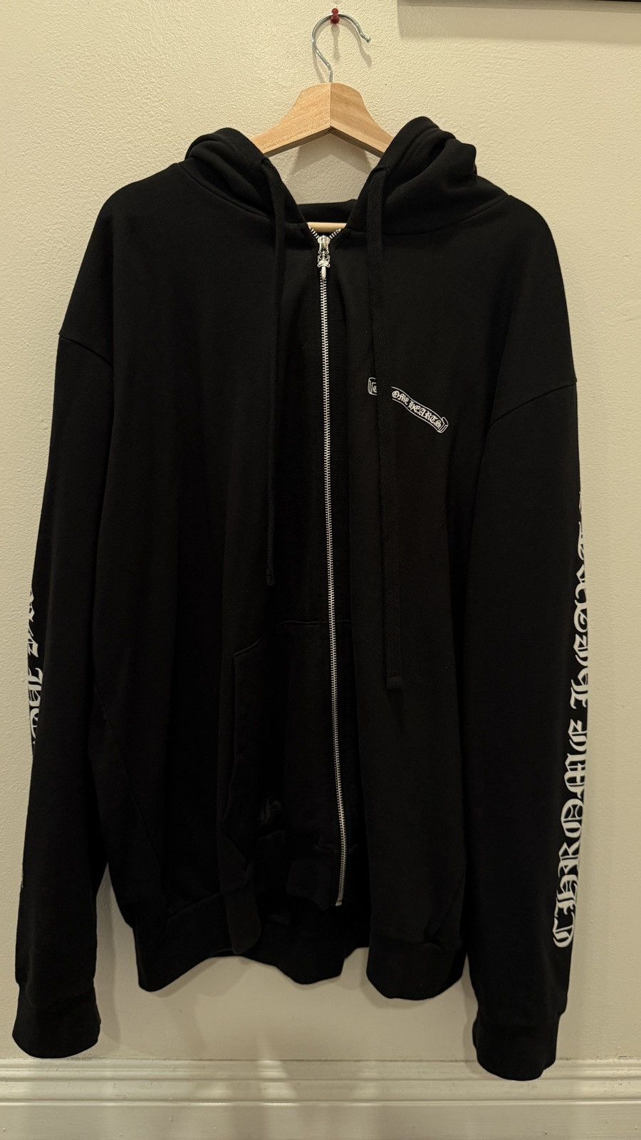 Chrome Hearts Rare Chrome Hearts Scroll Logo Zip Up Hoodie Fuck You Size US XXL / EU 58 / 5 - 1 Thumbnail