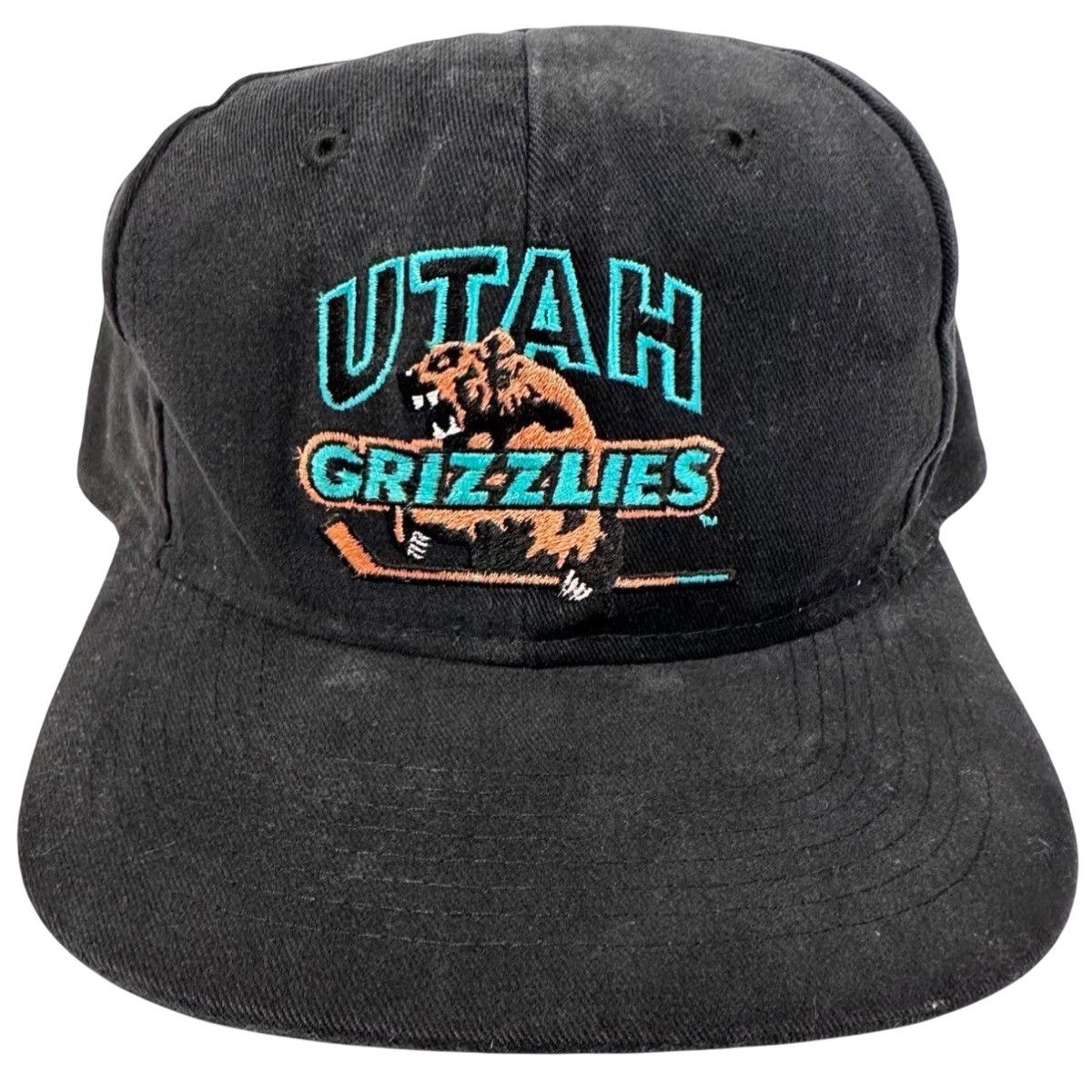 Other Vintage 90’s Utah Grizzlies ECHL Hockey Flat Brim Snapback Size ONE SIZE - 1 Thumbnail