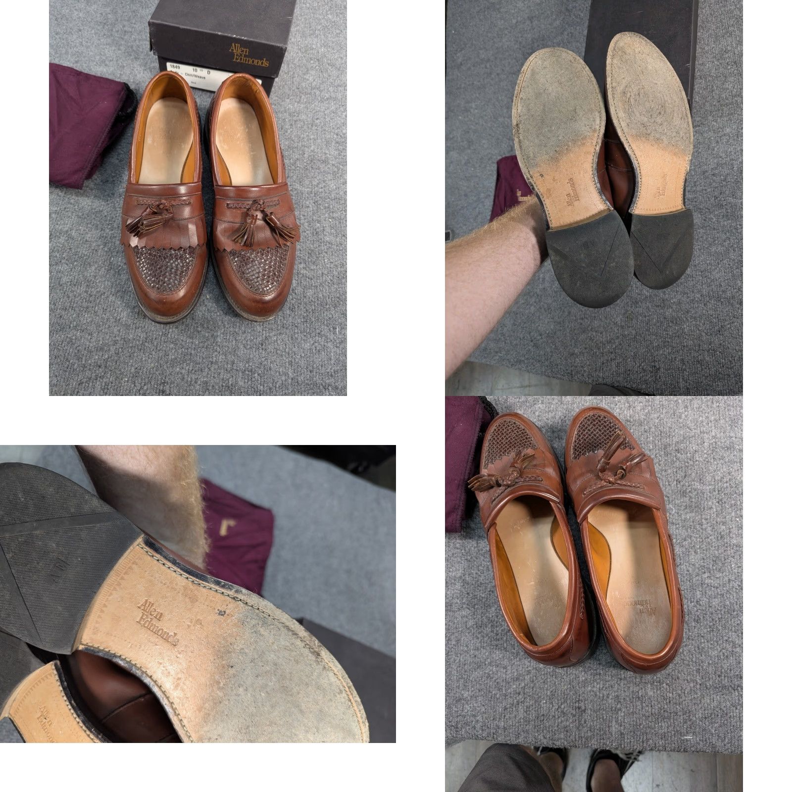Allen Edmonds Allen Edmonds Cody Kiltie Tassel Weave Loafer Brown 10.5 D USA Vintage Mens Dress Oxford Slip On Leather Size US 11 / EU 44 - 8 Thumbnail