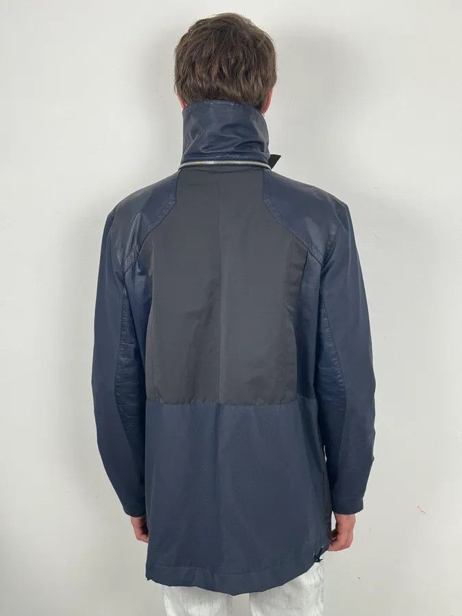 Gucci AW2010 Gucci Navy & Black Nylon & Leather Cargo Jacket Size US M / EU 48-50 / 2 - 3 Thumbnail