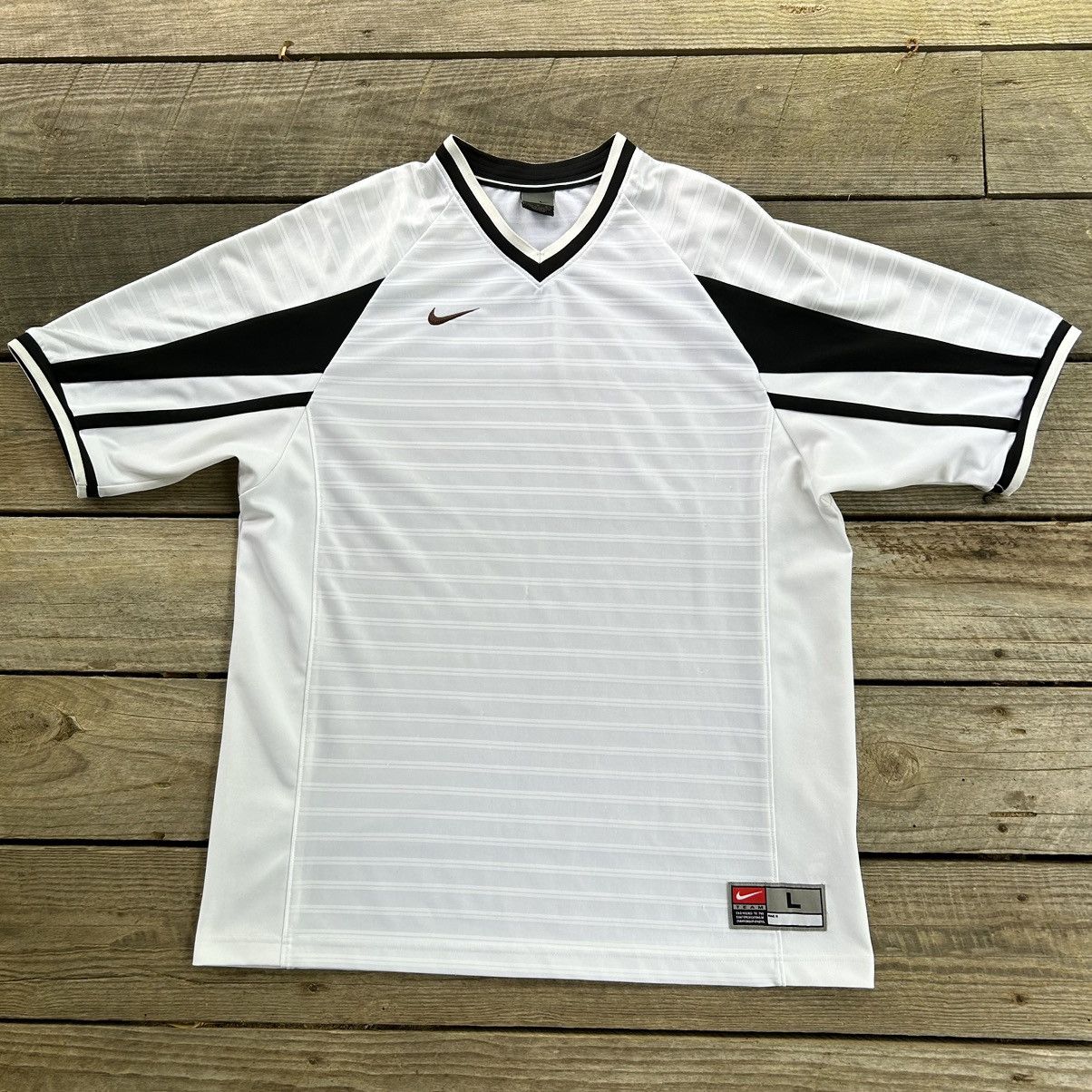Nike Vintage Nike Team Mocha Brown Swoosh Nike Soccer Jersey Size 42 - 1 Thumbnail