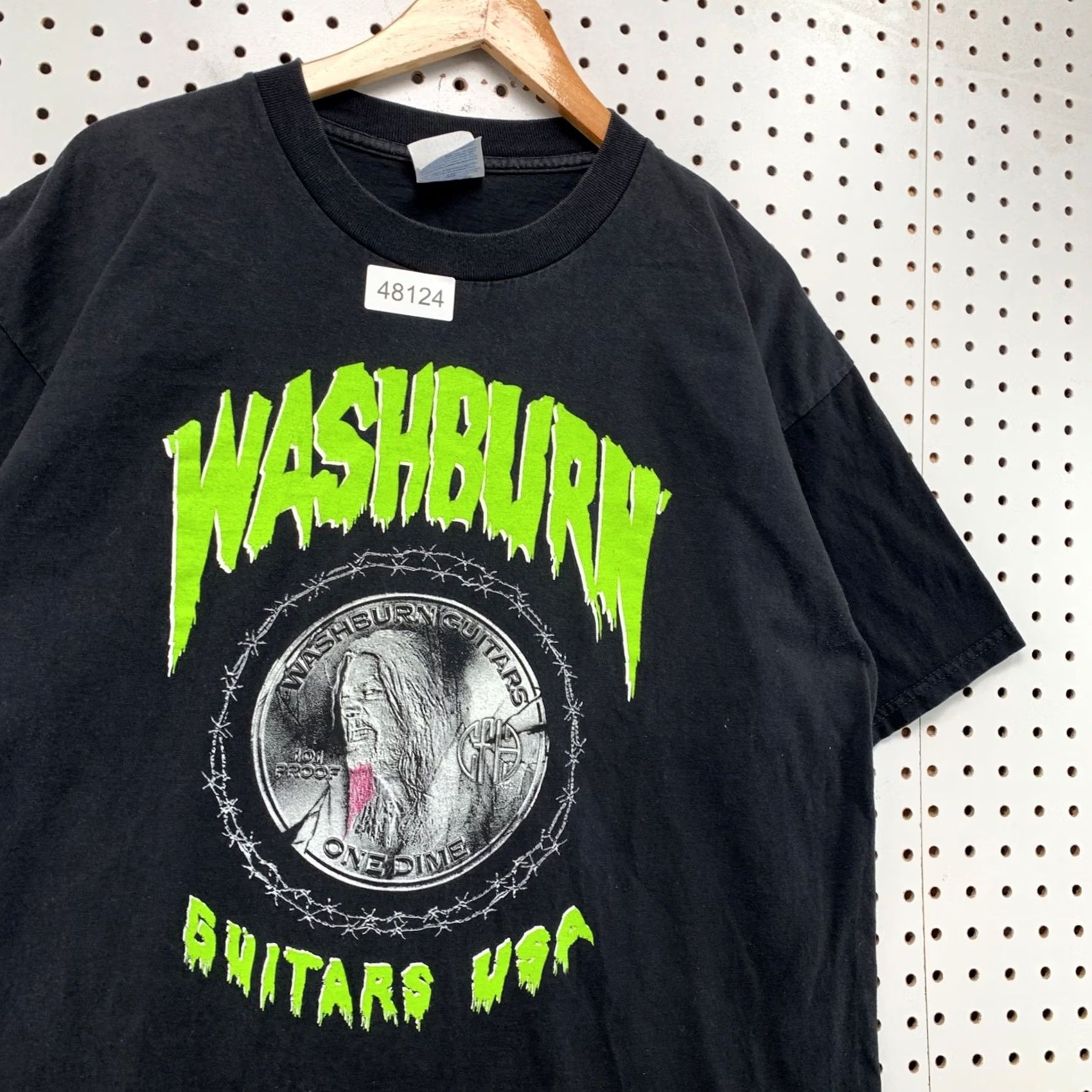 Gildan VINTAGE Dimebag Darrell Pantera Shirt L Black Green 90s Mens T-Shirt Size US L / EU 52-54 / 3 - 5 Thumbnail