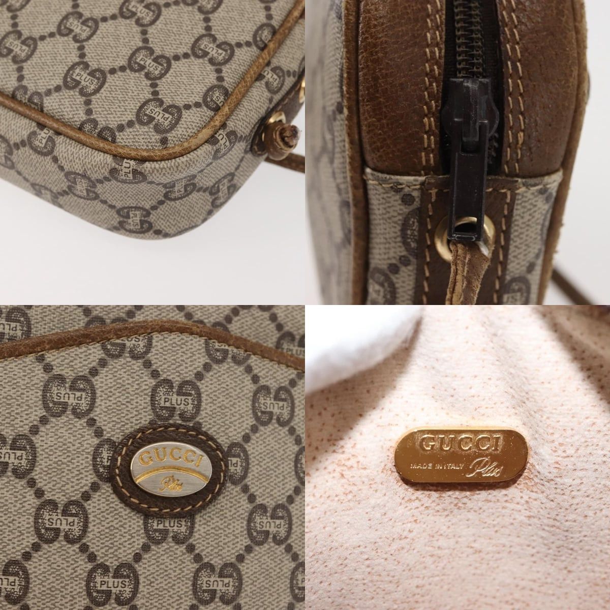 Gucci GUCCI GG Plus Supreme Shoulder Bag Pvc Leather Beige Gold Size ONE SIZE - 11 Thumbnail