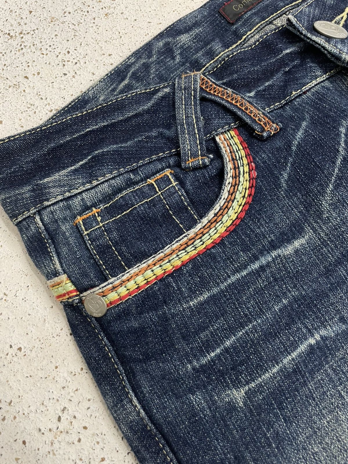 Le Grande Bleu (L.G.B.) Come Stai? Flare Whisker Distressed Japan Fashion Size US 30 / EU 46 - 11 Thumbnail