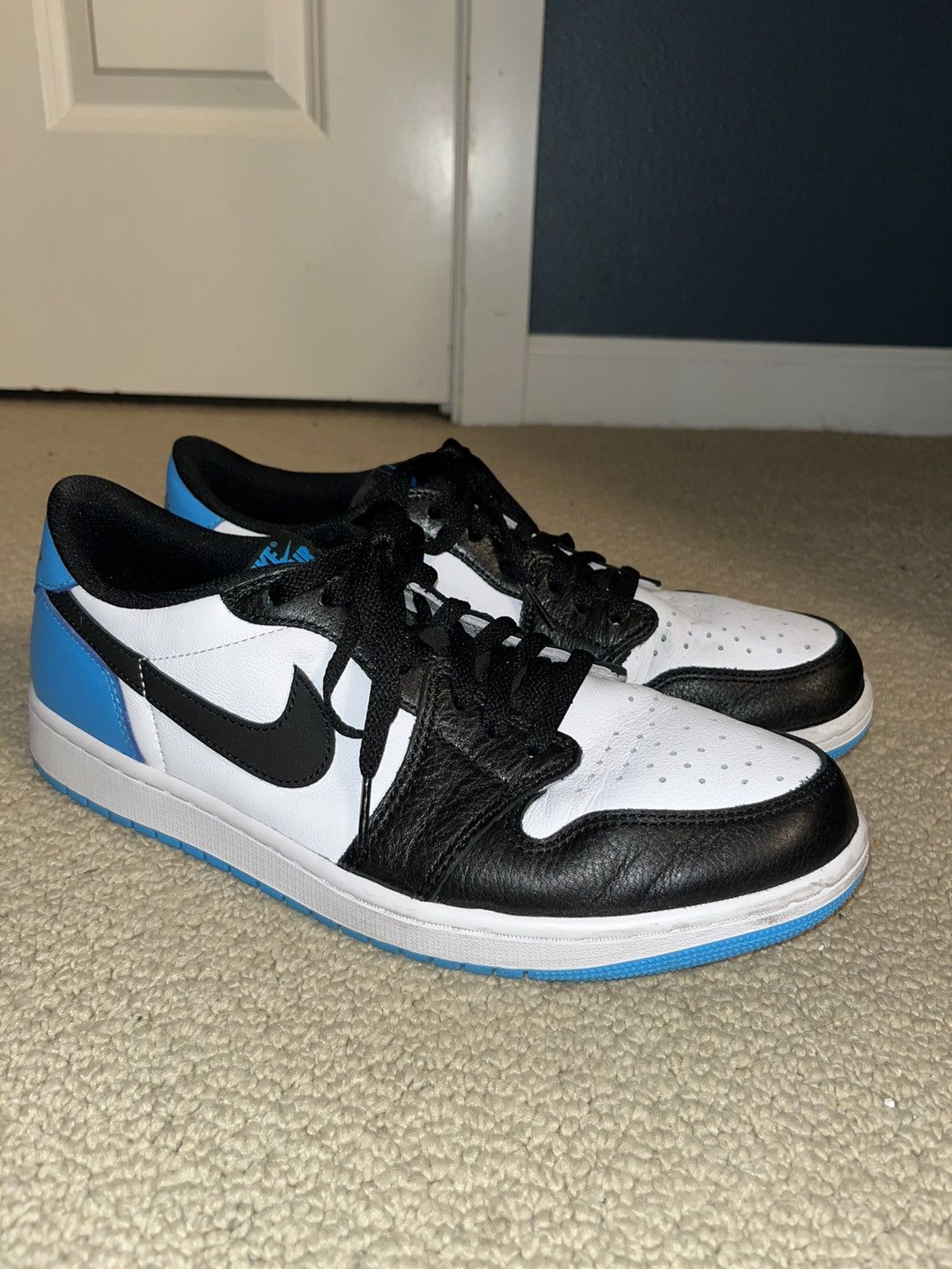 image of Air Jordan 1 Low OG Powder Blue Size 11 Shoes, Men's