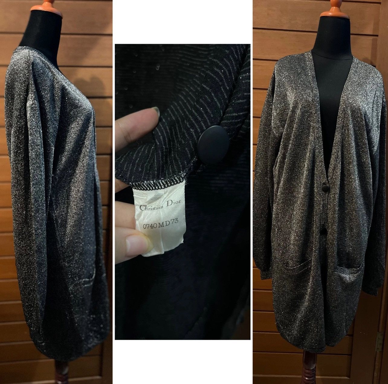 Dior 🔥Vintage Christian Dior🔥 Long Knit Cardigan Pret-a-Porter Size M / US 6-8 / IT 42-44 - 5 Thumbnail