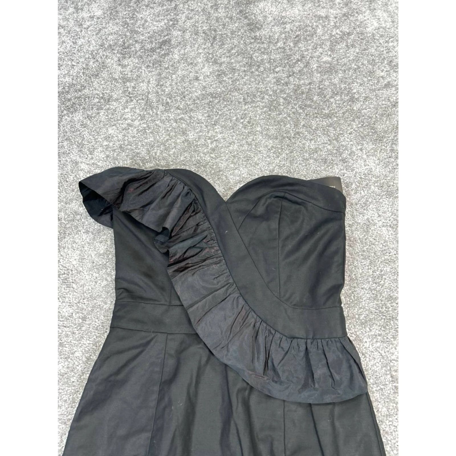French Connection VINTAGE French Connection Dress Women’s 6 Black Cotton Blouson Short Strapless Sleeveless Party Cocktail Blouson 6 Womens Size M / US 6-8 / IT 42-44 - 2 Thumbnail