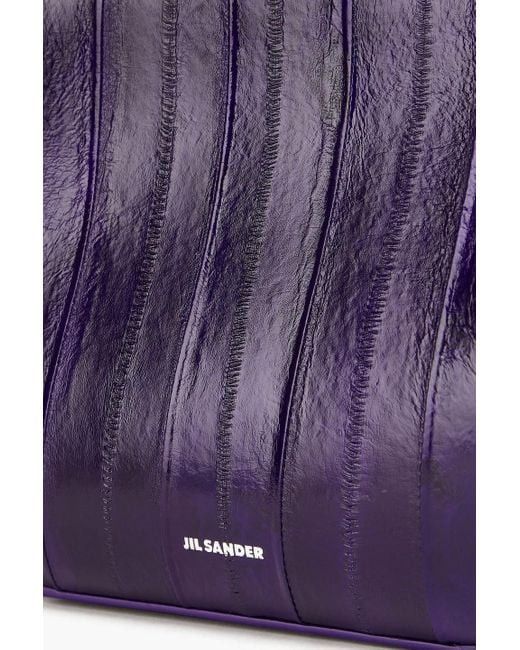 Jil Sander o1loc1c1124 Size: OS/Fish Skin Shoulder Bag in Purple Size ONE SIZE - 3 Thumbnail
