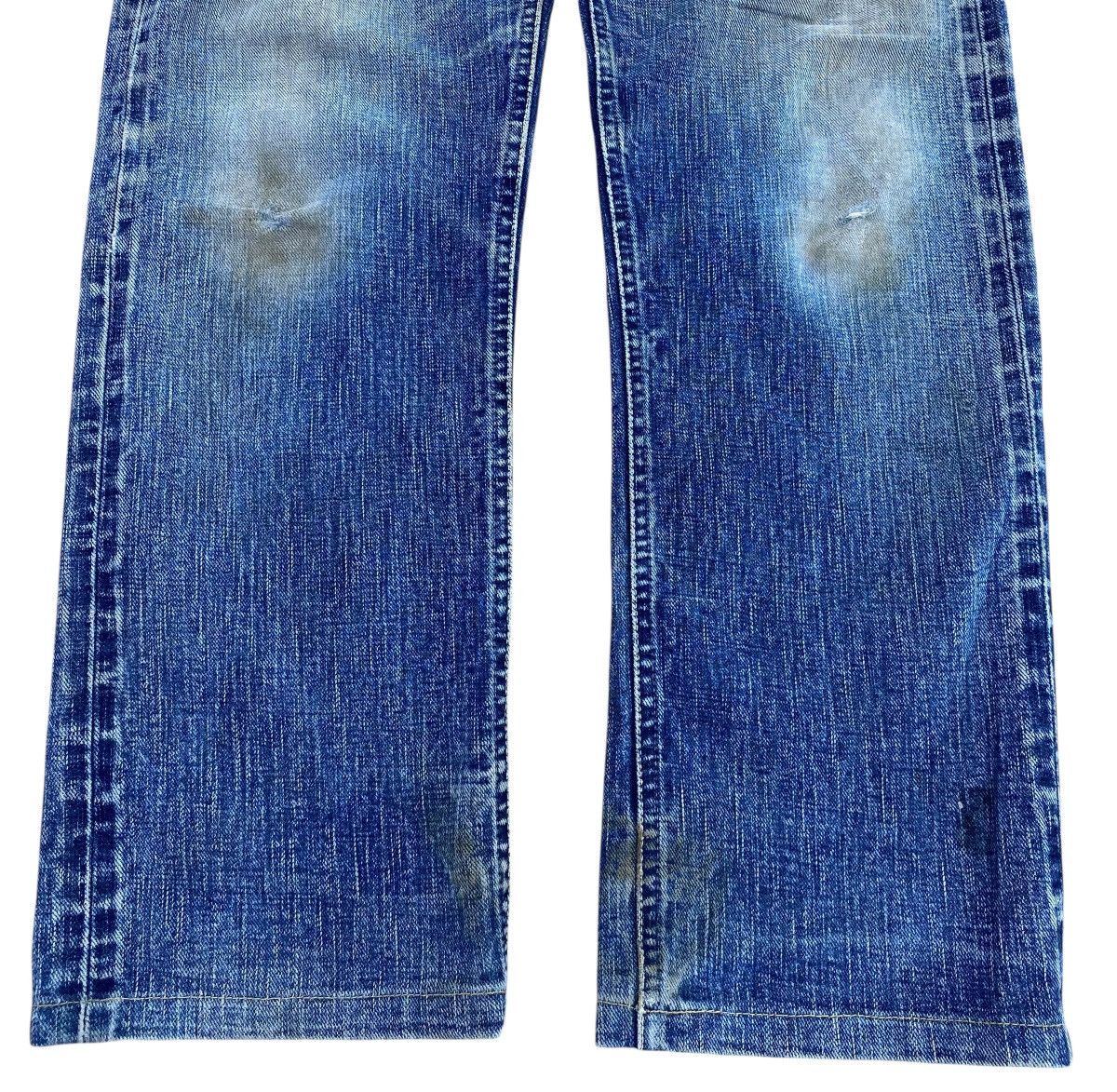 Japanese Brand Japanese Brand Whiskered & Faded Wash Style Wide Fit Jeans Size US 30 / EU 46 - 5 Thumbnail