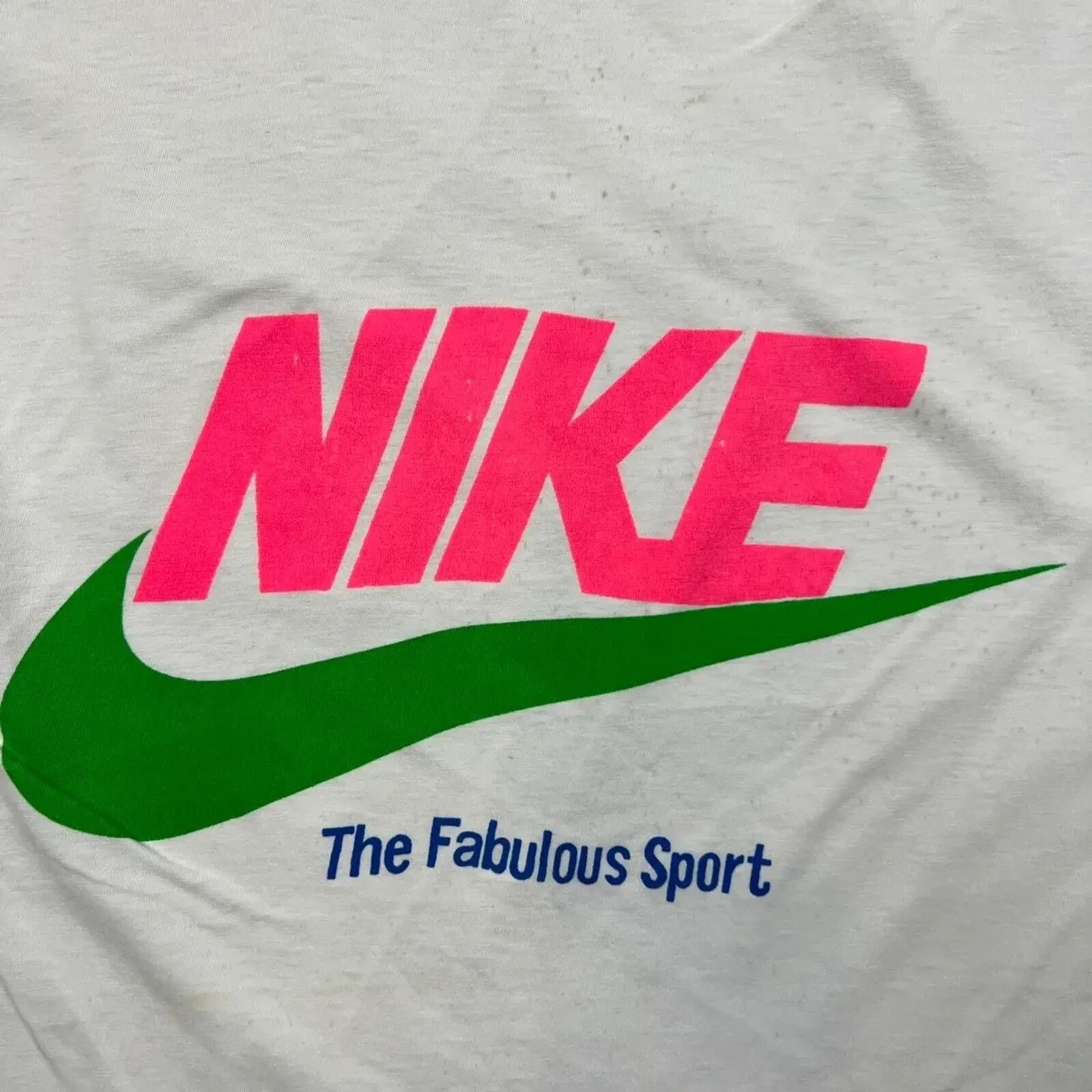 Nike Vintage 80s Nike T Shirt Fabulous Sport Single Stitched Tee Size US L / EU 52-54 / 3 - 2 Thumbnail