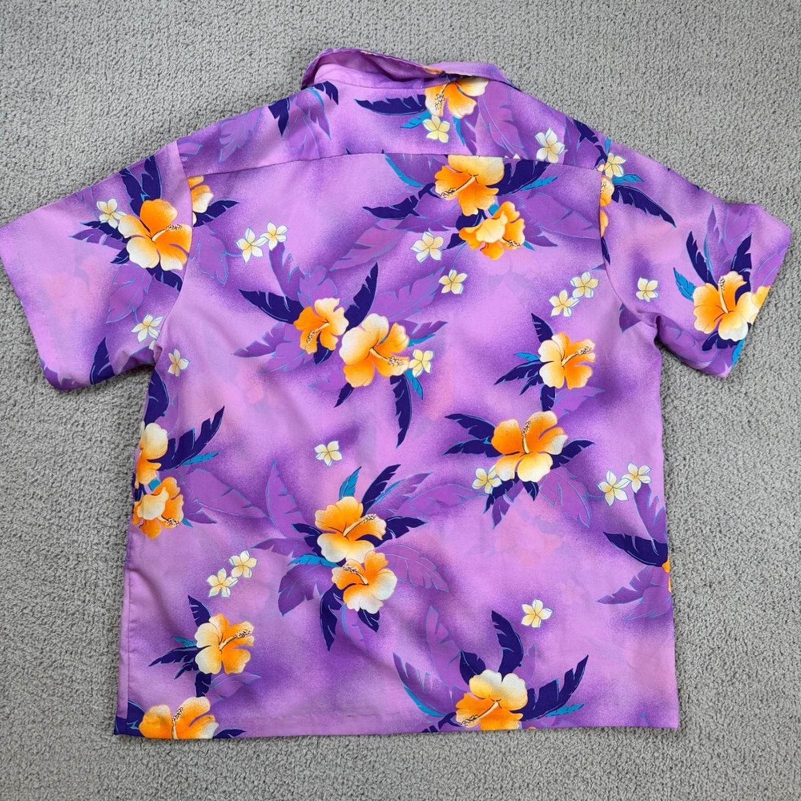 Other Vintage Black Point Hawaii Purple Floral Aloha Shirt Mens XL Size US XL / EU 56 / 4 - 3 Thumbnail
