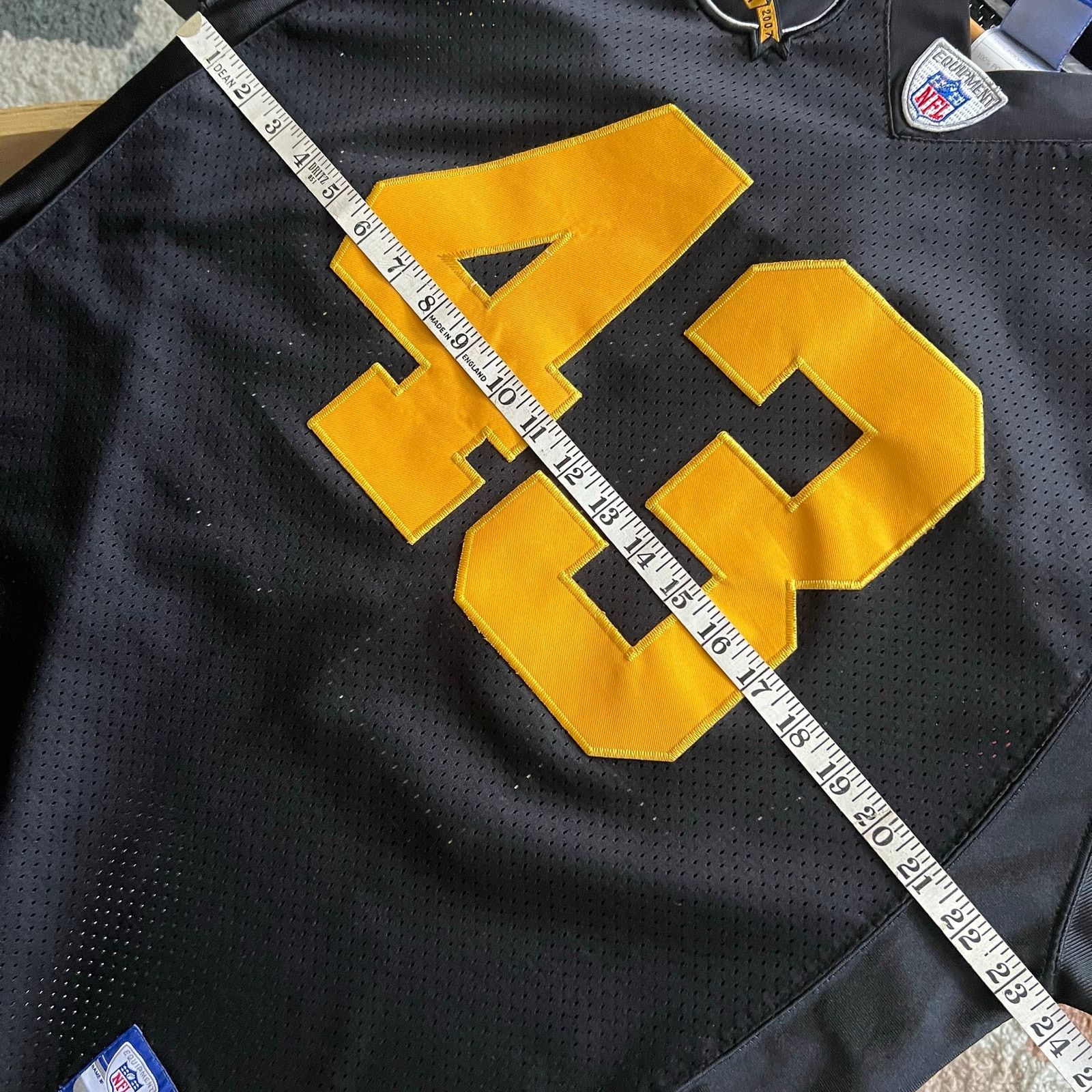 Reebok Troy Polamalu Pittsburgh Steelers Jersey | 75th Patch | 52 Size US XL / EU 56 / 4 - 19 Thumbnail