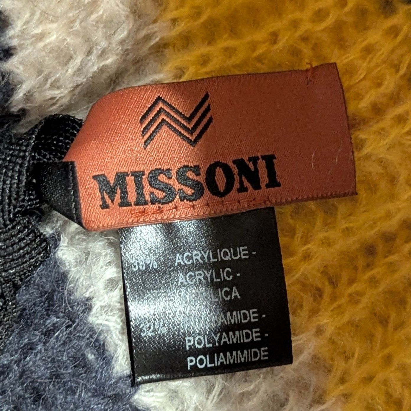 Missoni MISSONI Striped Mohair Blend Cuff Knit Beanie Hat Blue/Multi Size ONE SIZE - 3 Thumbnail