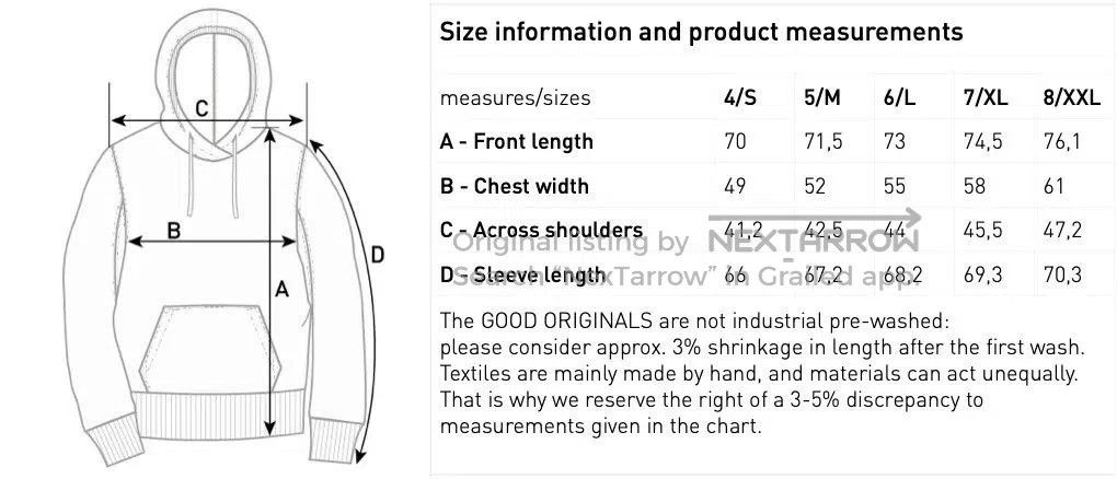 Merz B. Schwanen Merz b.Schwanen Organic Cotton Hoodie. Size US M / EU 48-50 / 2 - 6 Thumbnail