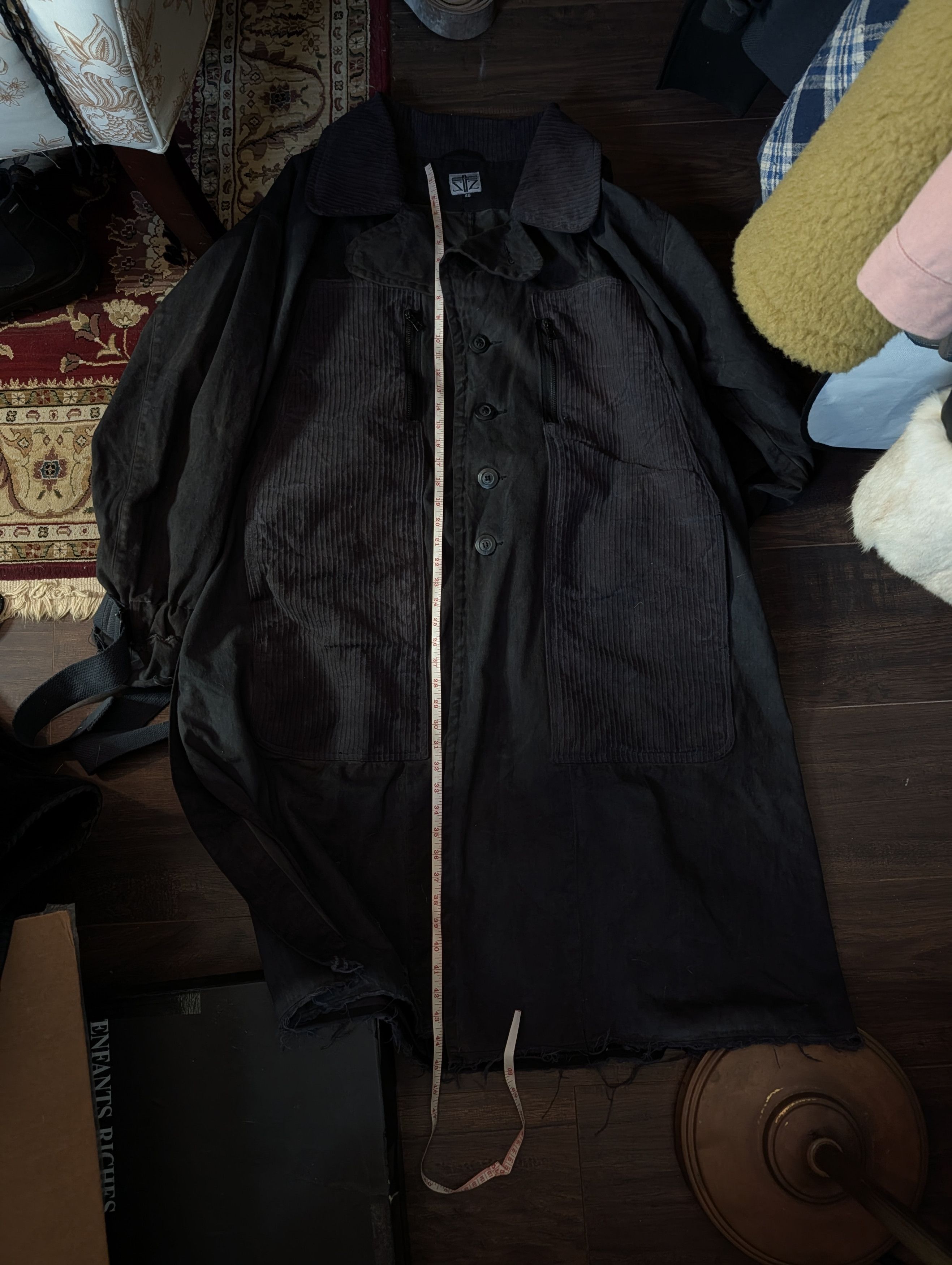 Zam Barrett BEAST COAT Black Garment Dyed Cotton Corduroy Trim Size US M / EU 48-50 / 2 - 17 Thumbnail