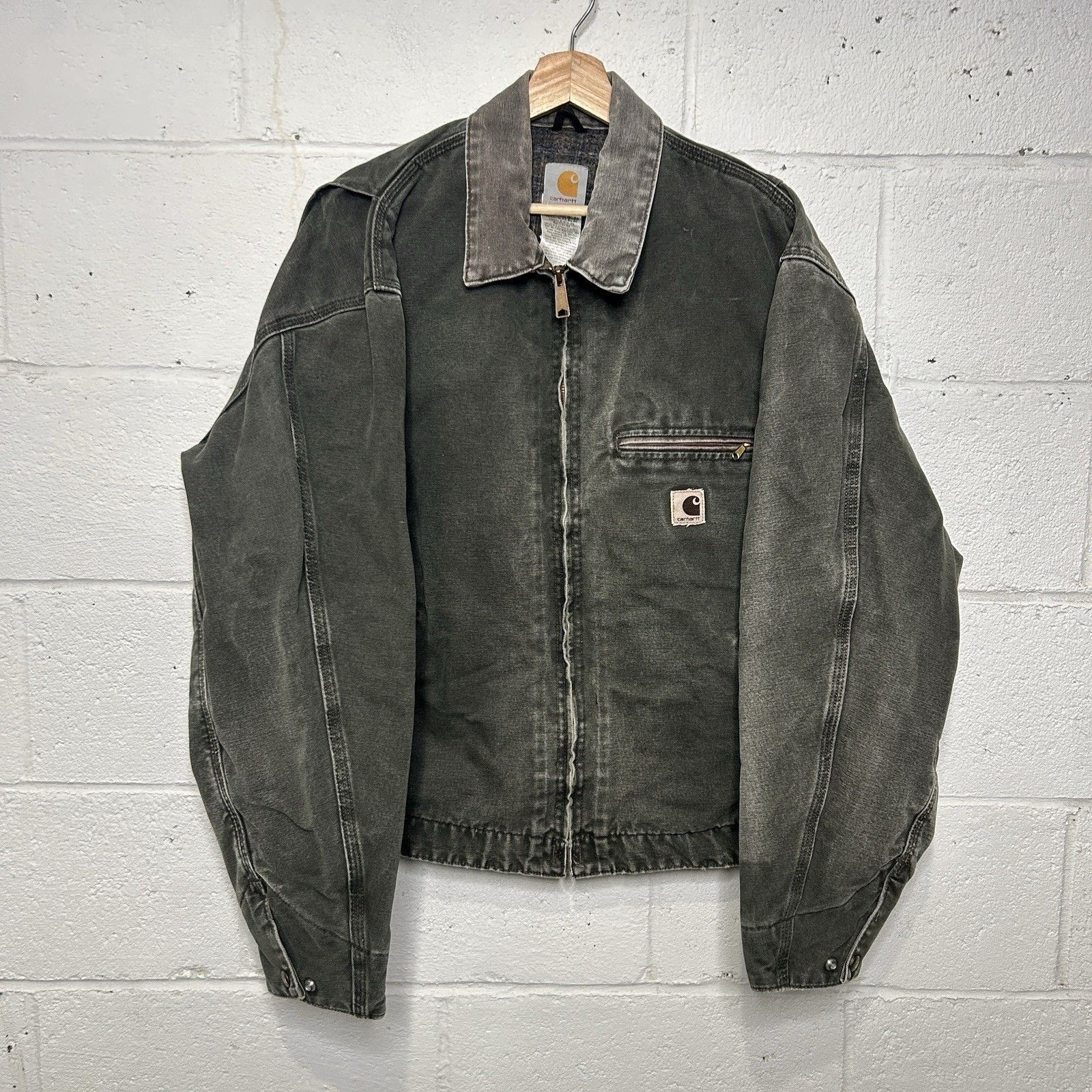 Carhartt Vintage Carhartt Blanket-Lined Detroit Jacket “Moss” J97 Size US L / EU 52-54 / 3 - 2 Thumbnail