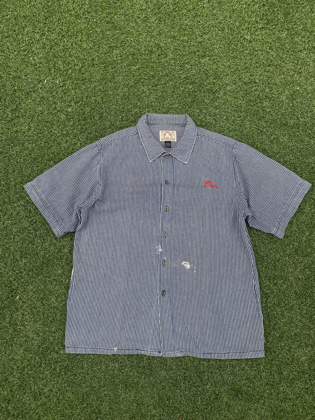 Evisu EVISU JAPAN HICKORY JACKET DISTRESSED Size US L / EU 52-54 / 3 - 8 Thumbnail