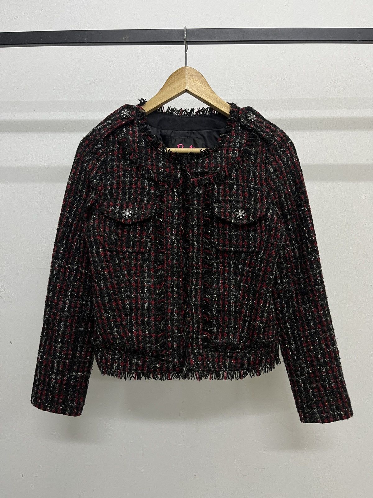 Hysteric Glamour 2000s Barbie - Rare Tweed Jacket Chanel Gdragon Jennie Style Size S / US 4 / IT 40 - 1 Thumbnail