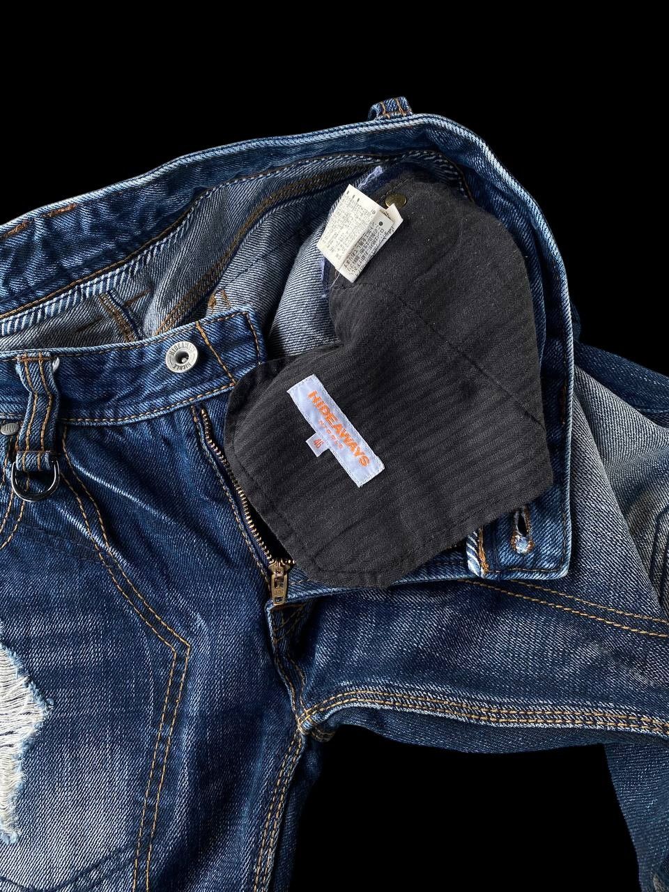 HIDEAWAYS Japan Hideaways Nicole Distressed "Engineered"Panelled Denim Size US 30 / EU 46 - 13 Thumbnail