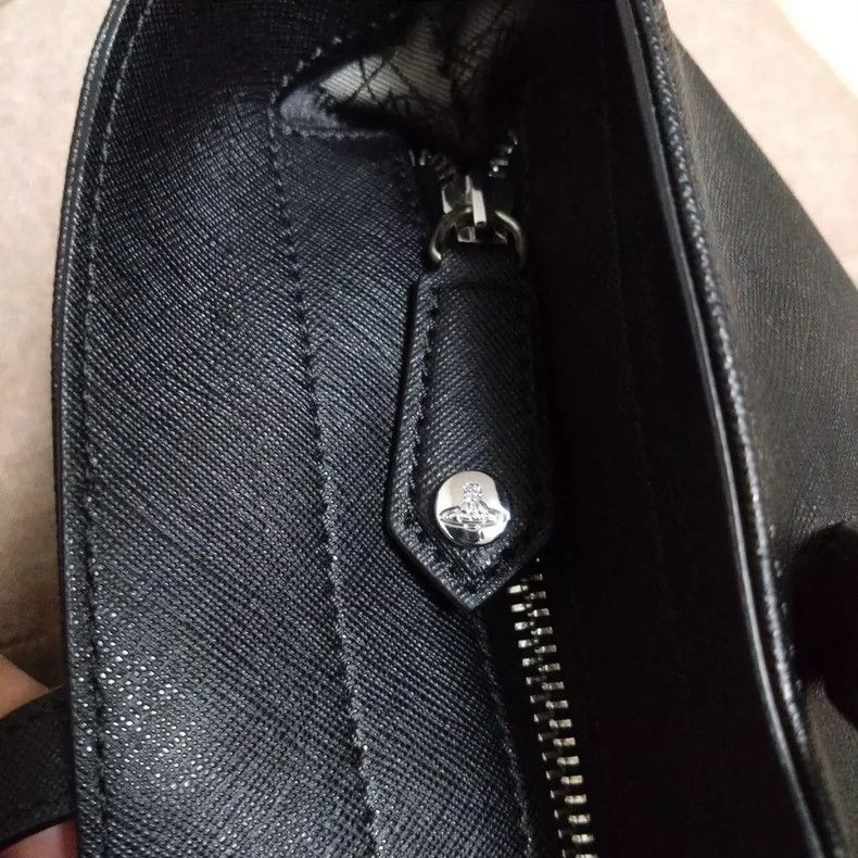 Vivienne Westwood Vivienne Westwood size os Black leather tote bag Size ONE SIZE - 9 Thumbnail