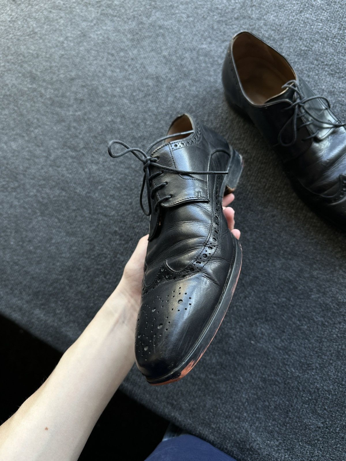 Melvin & Hamilton LUXURY 🚨 MELVIN & HAMILTON VNTG SHOES MEN BLACK LUXURY RARE Size US 12 / EU 45 - 3 Thumbnail