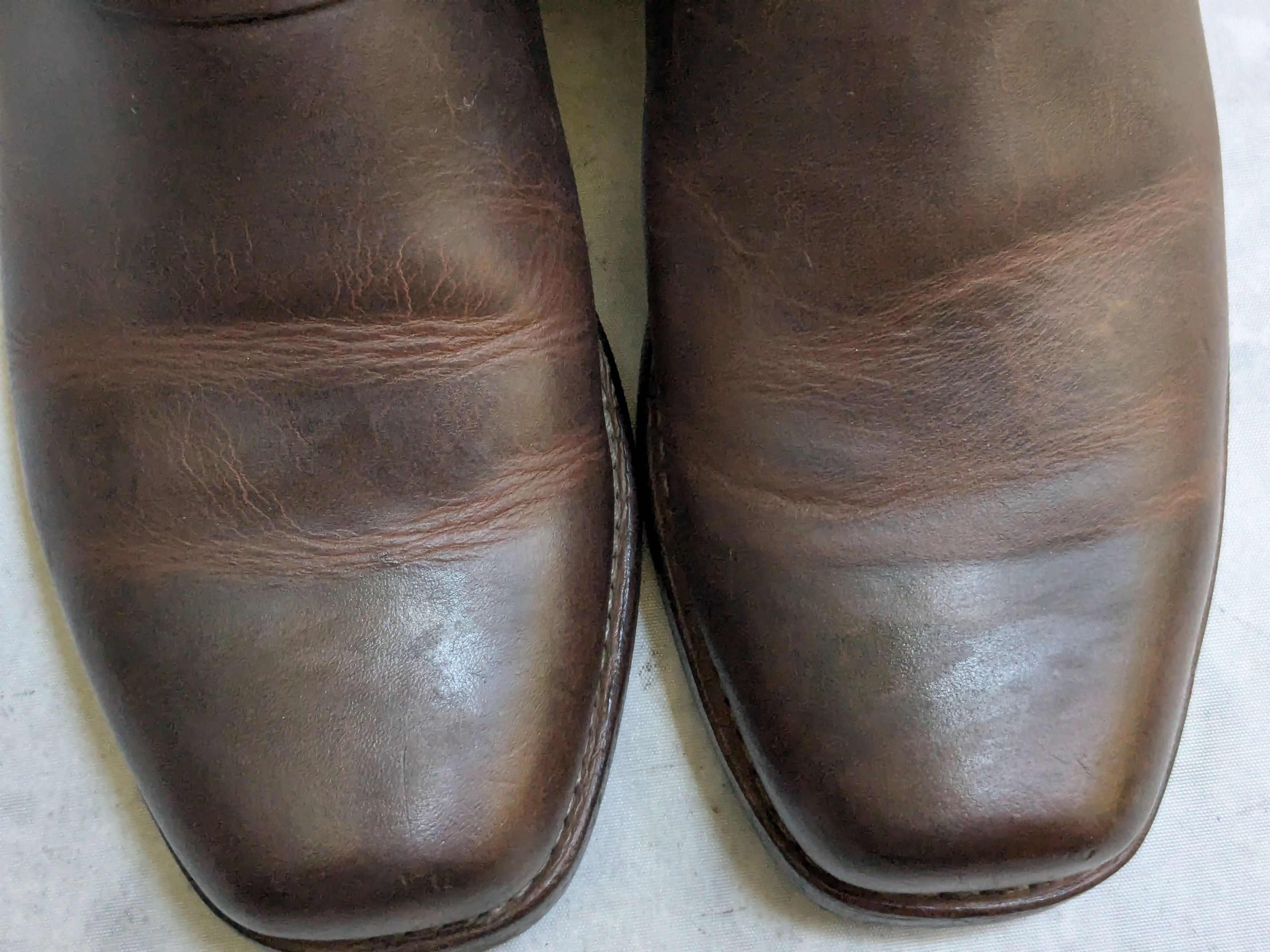 Frye Frye Harness Brown 9 M Leather Strap Buckle Size US 9 / EU 42 - 4 Thumbnail