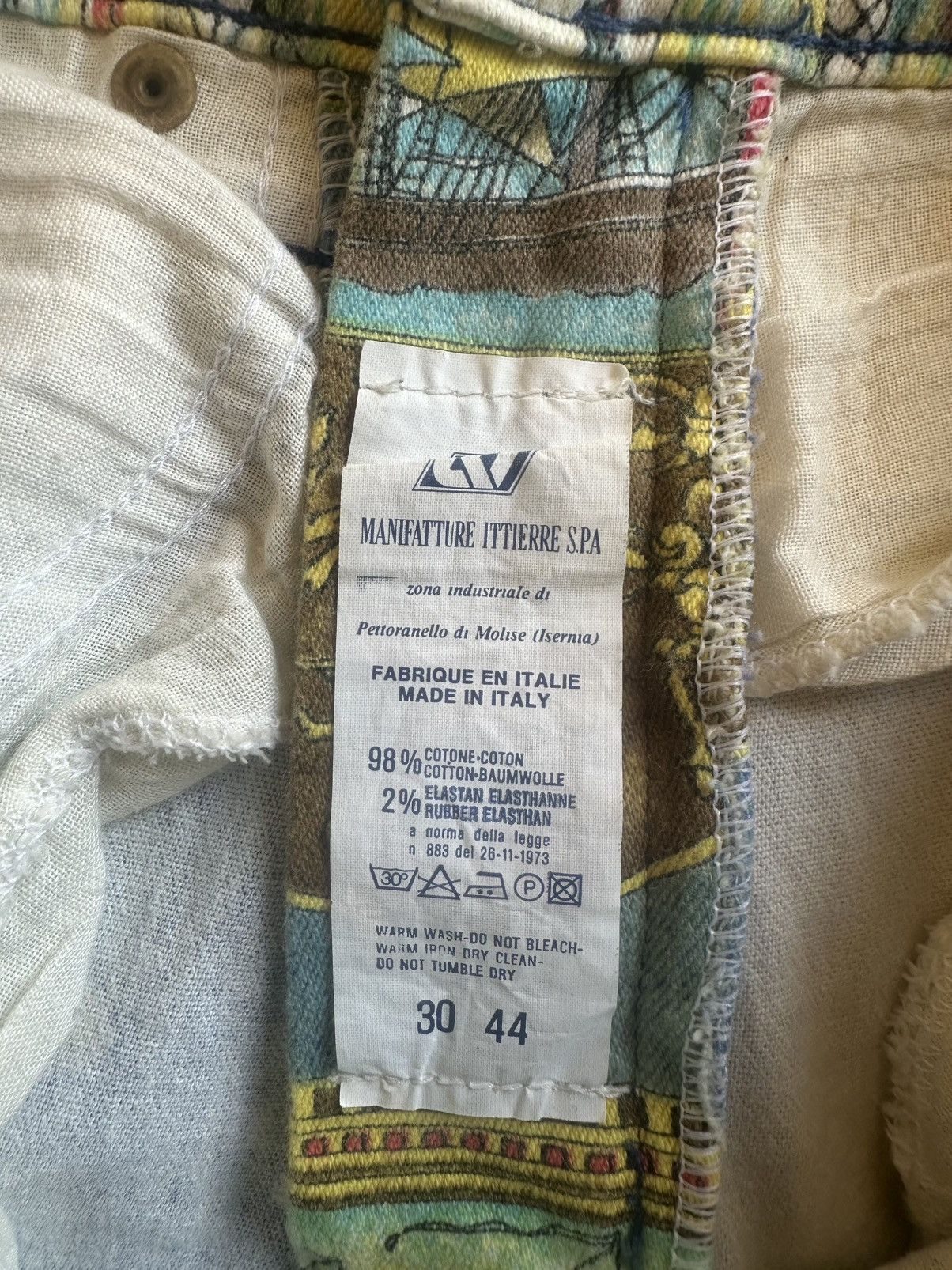 Versace Versace Jeans Couture Vintage Printed Denim Size 30" / US 8 / IT 44 - 5 Thumbnail