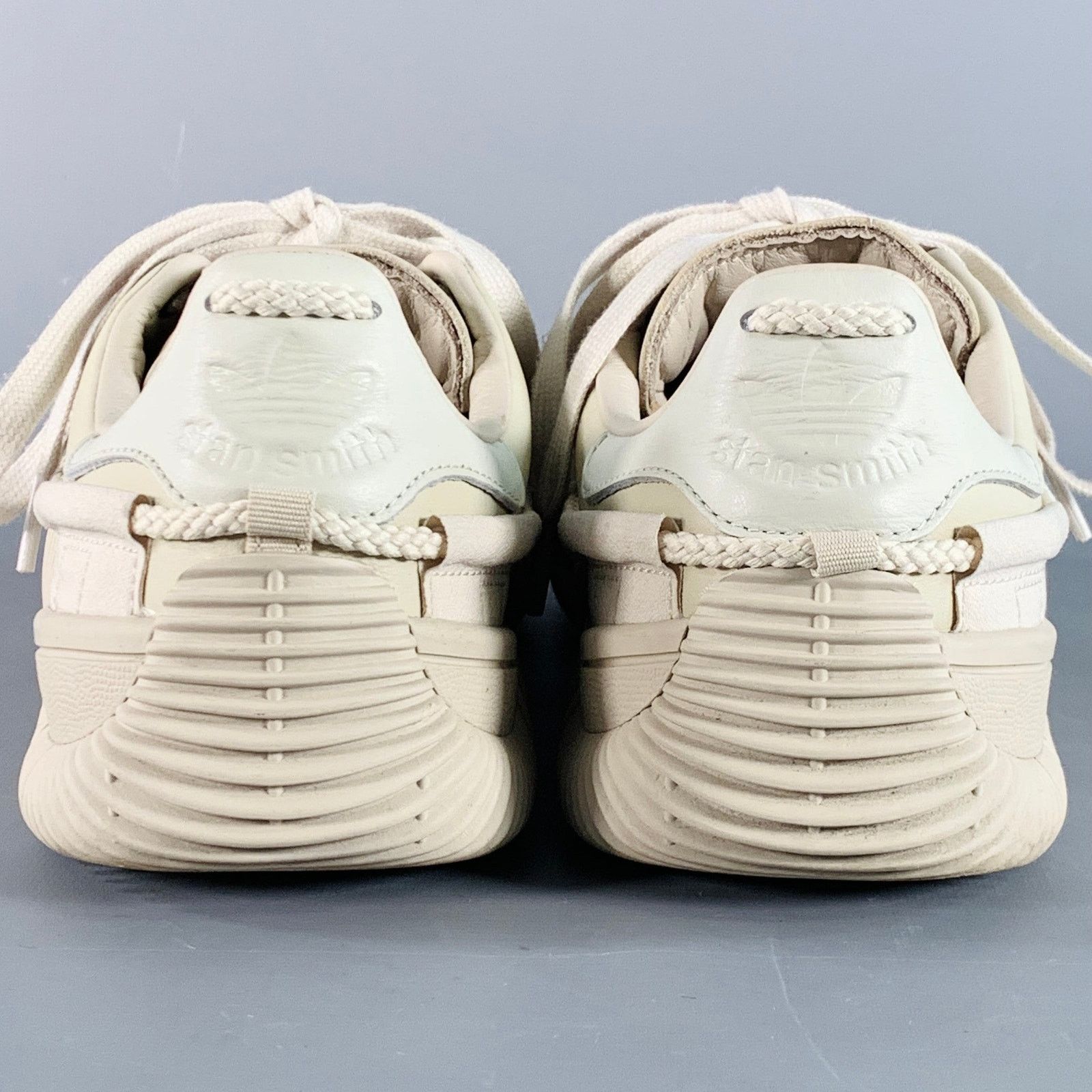 Adidas 10 Scuba Stan Beige Leather Low Top Sneakers Size US 10 / EU 43 - 3 Thumbnail