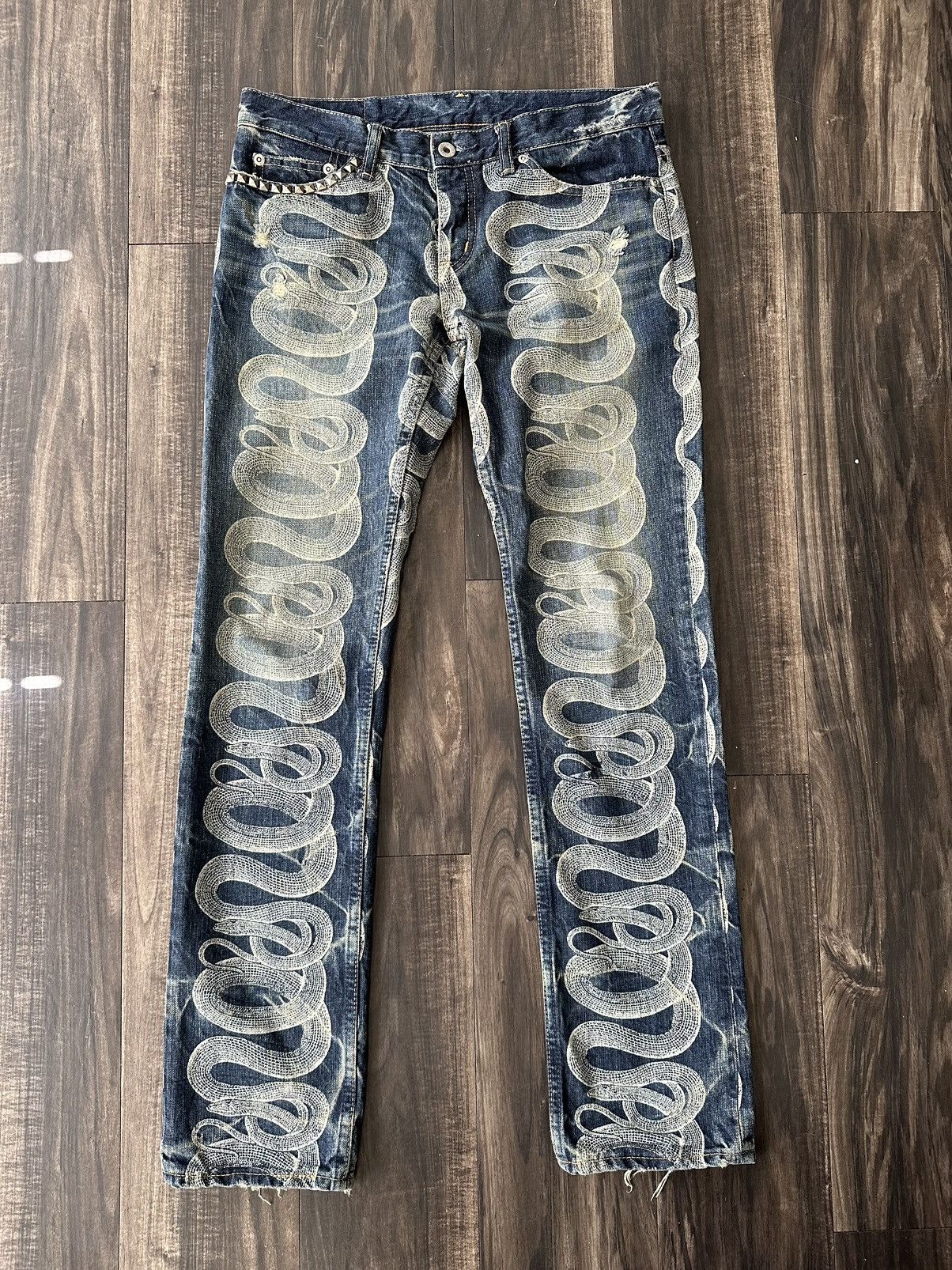 image of Hysteric Glamour Snake Denim, Men's (Size 30)