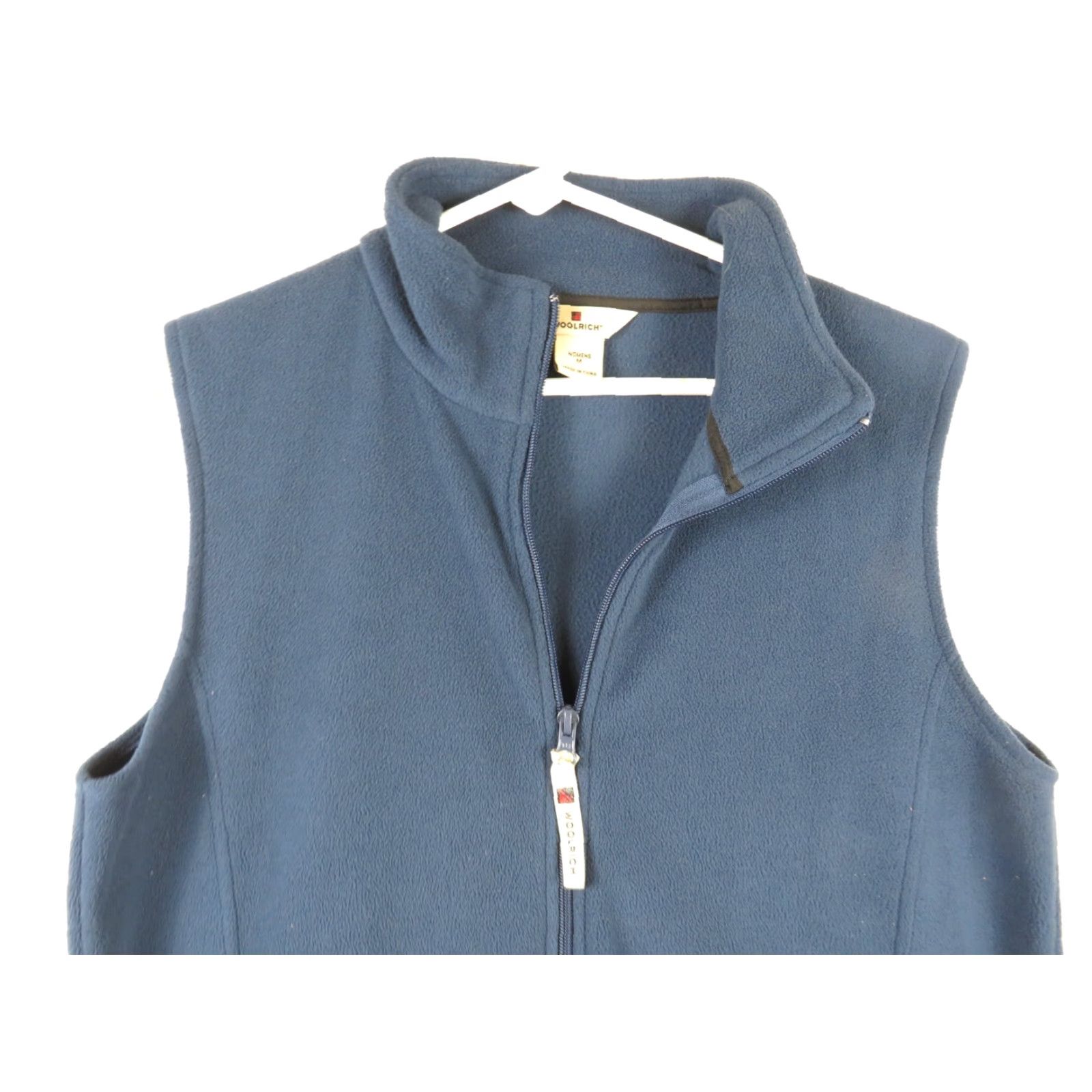 Vintage Woolrich Vest Womens M Blue Fleece Zip Full Zip Packable Outdoor Vest Shirt? Size M / US 6-8 / IT 42-44 - 3 Thumbnail