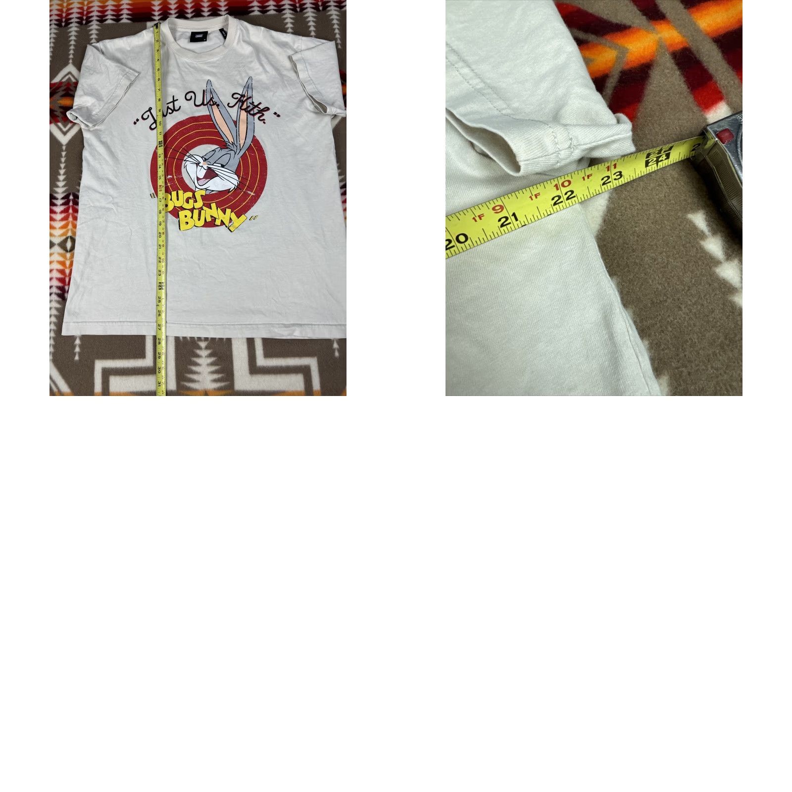 Kith KITH X LOONEY TUNES Bugs Vintage Tee White Shirt MEN sz M 2020 Size US M / EU 48-50 / 2 - 8 Thumbnail