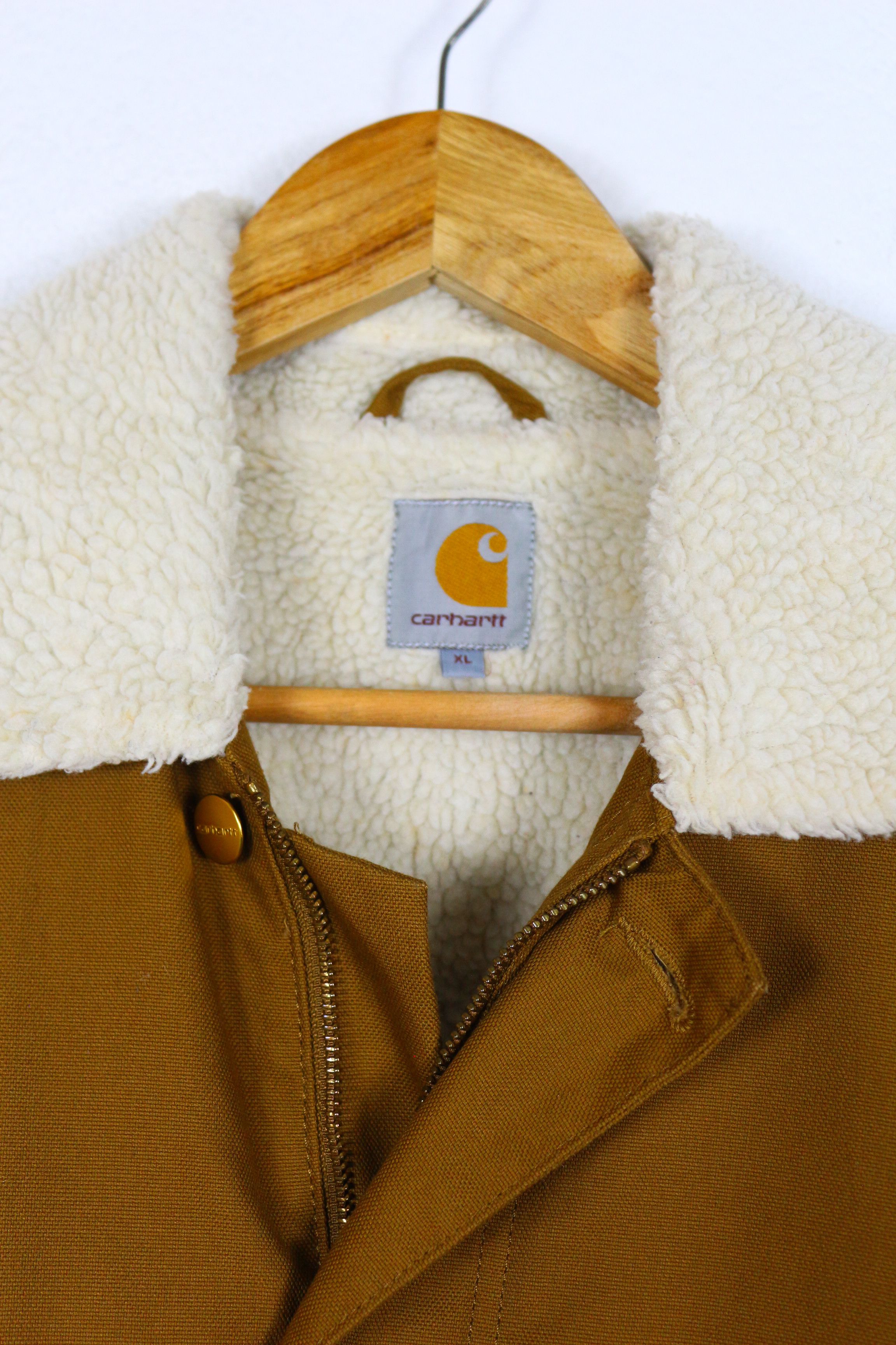 Carhartt Carhartt Logo Beige Duck Phoenix Jacket Coat Size US XL / EU 56 / 4 - 3 Thumbnail