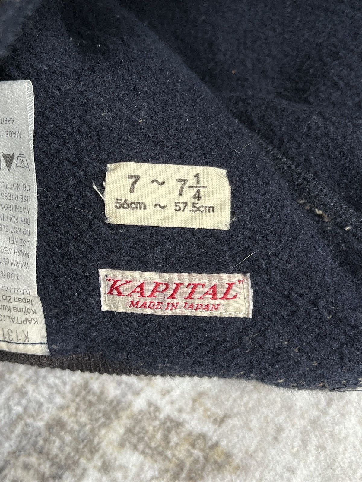 Kapital Kapital Grey Knitted Hat (unisex) Size ONE SIZE - 13 Thumbnail