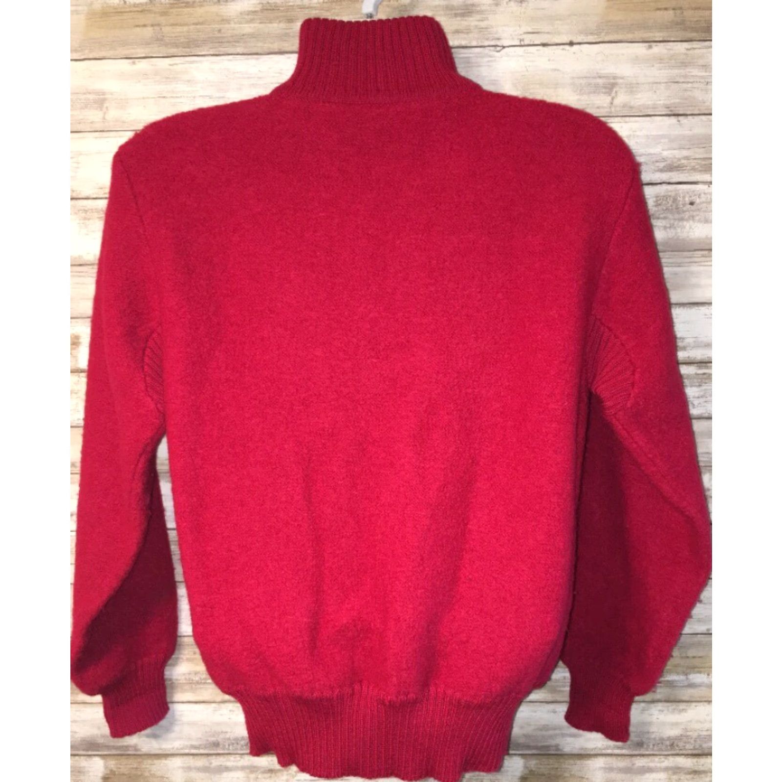 The North Face VINTAGE The North Face Jacket Ski Mens S Red Wool Half Zip Pullover Winter 1988 Skiing Size US S / EU 44-46 / 1 - 5 Thumbnail