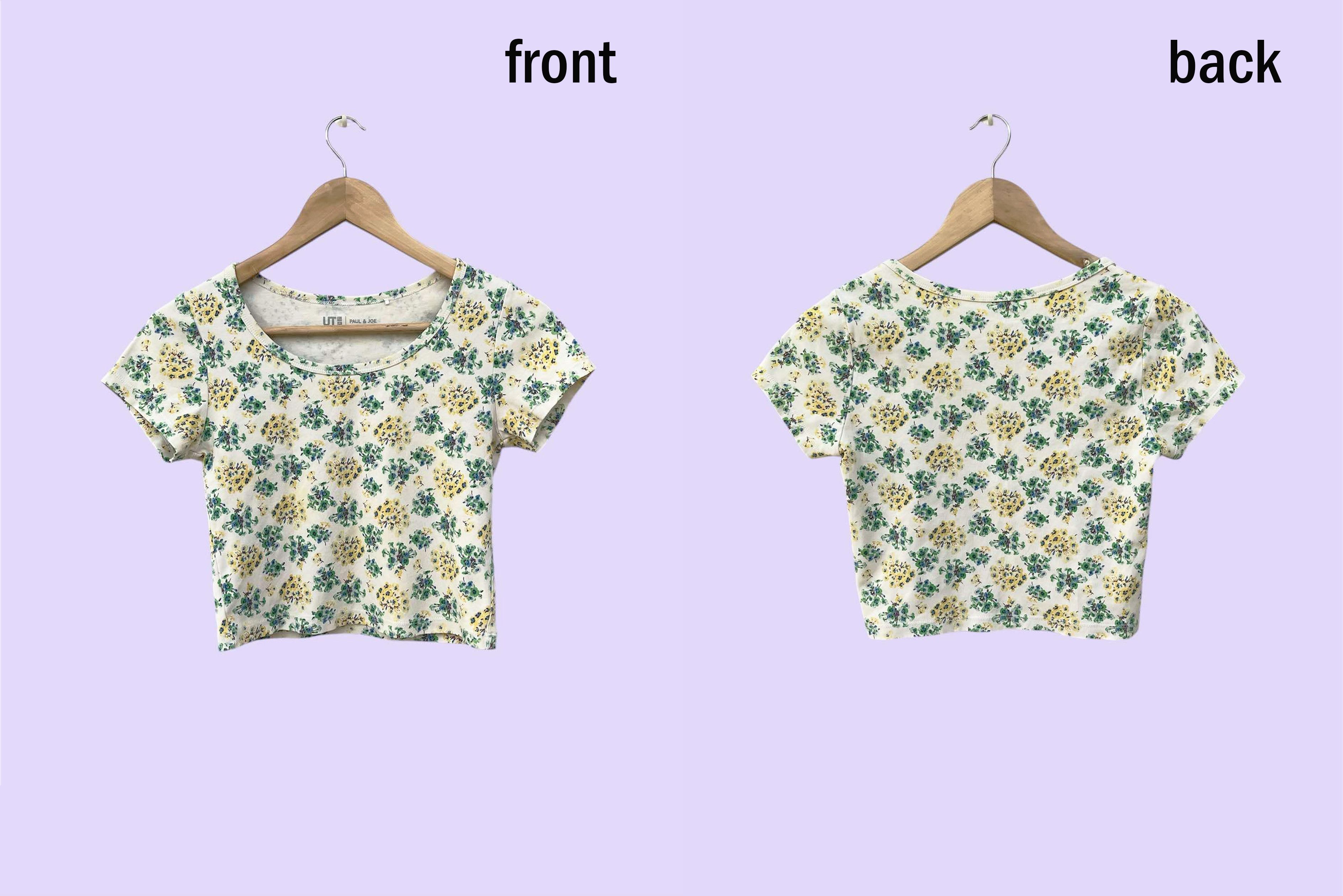 Uniqlo Uniqlo x Paul & Joe short sleeve crop top, florals print Size S / US 4 / IT 40 - 9 Thumbnail