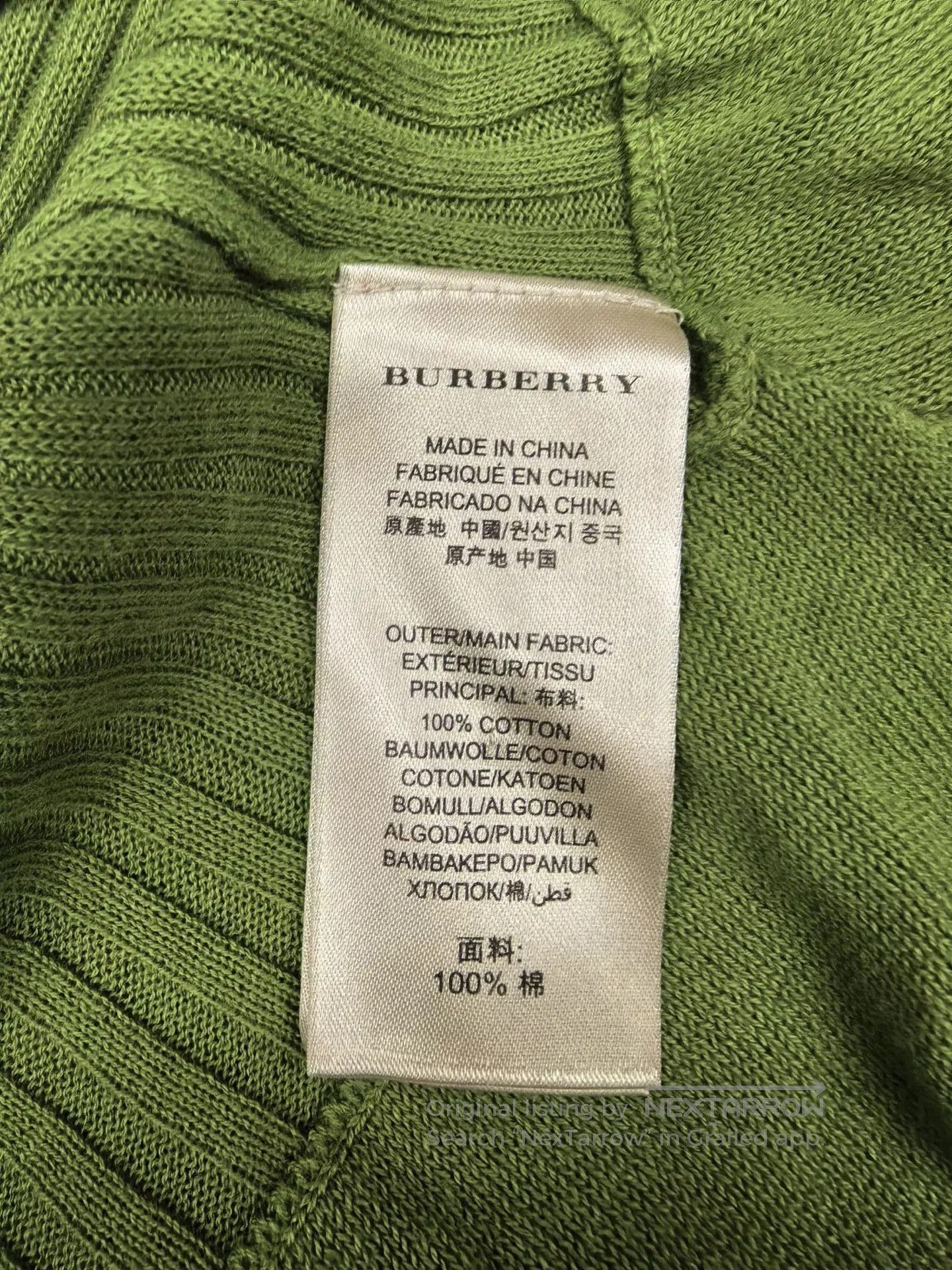 Burberry Burberry Brit Green Knit Sweater. Size XS / US 0-2 / IT 36-38 - 6 Thumbnail