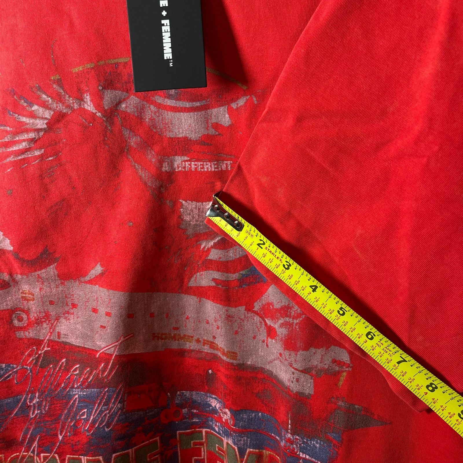 Homme + Femme La •NWT• Homme + Femme LA • Space Ship Tee in Red • Men’s L Size US L / EU 52-54 / 3 - 6 Thumbnail
