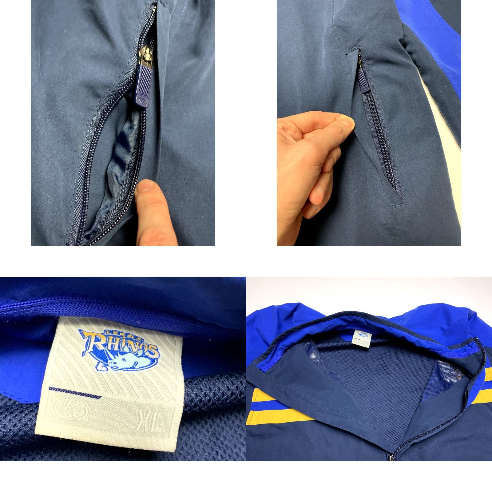 Vintage ISC Leeds Rhinos Full Zip Jacket XL Men Blue 3-in-1 ISC Leeds Rhinos Jacket Full Zip XL Men Blue Size US XL / EU 56 / 4 - 9 Thumbnail