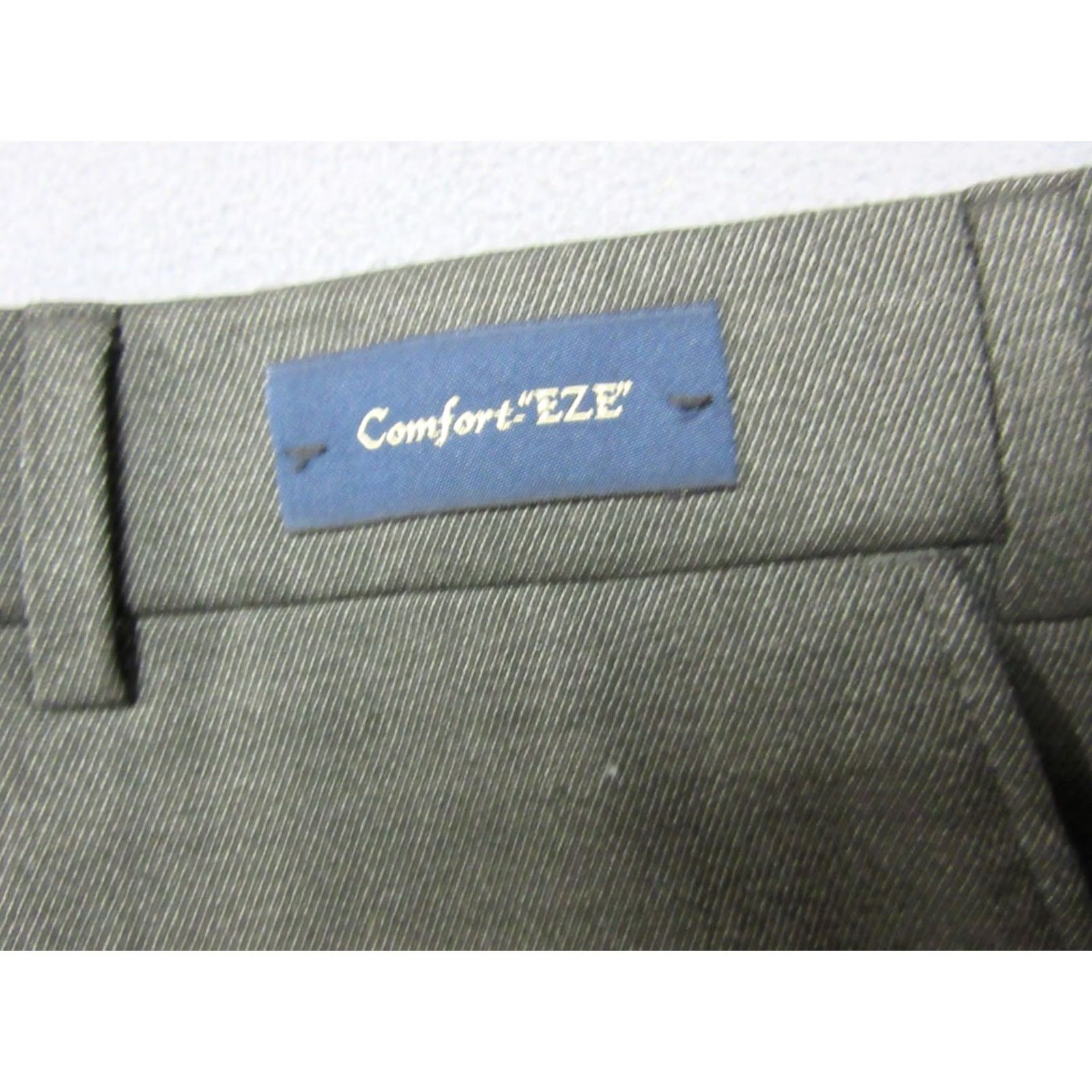 Vintage Ballin Pants Men 40 Green Wool Comfort-EZE Traditional Fit Dress Flat Front Straight Leg Classic Preppy Formal Business Size US 40 / EU 56 - 6 Thumbnail