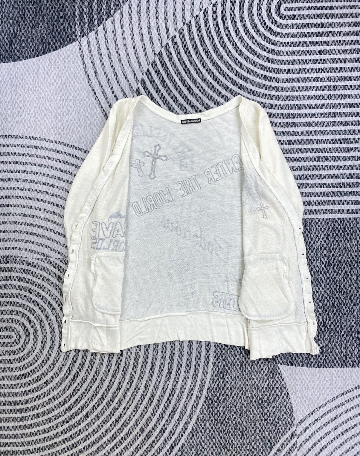 Hysteric Glamour Vintage Ghost Of Harlem Cardigan Punk Style Jacket Size L / US 10 / IT 46 - 5 Thumbnail