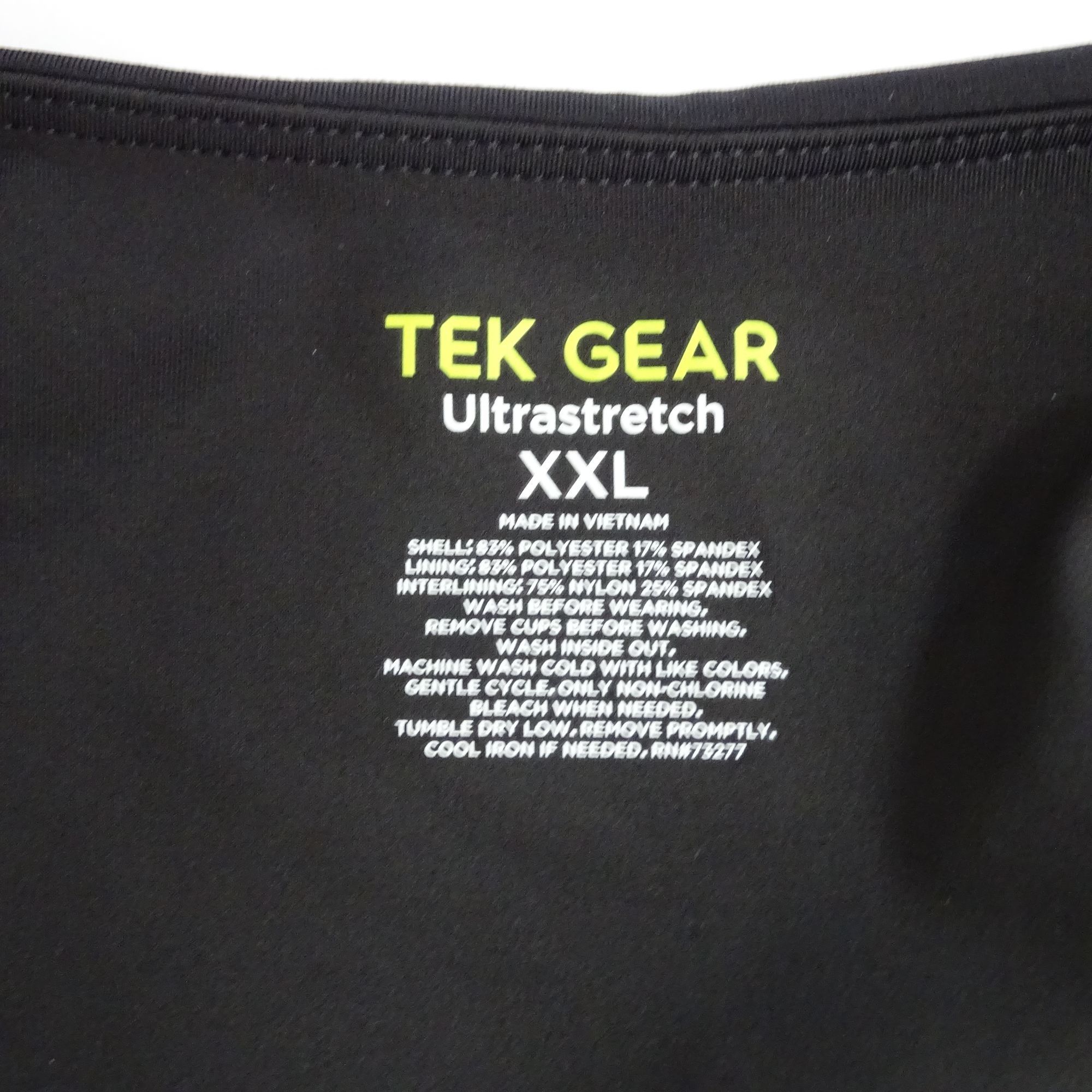Tek Gear Tek Gear UltraStretch Black Tank Top Women Size XXL Workout Size XXL / US 16-18 / IT 52-54 - 3 Thumbnail
